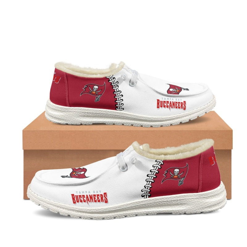 JWFancy Tampa Bay Buccaneers Hey Dude Shoes Wally Men's Lace Up Loafers Comfortable For Men And Women