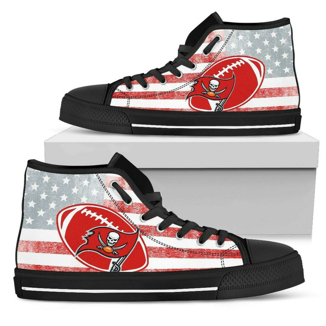 JWFancy Tampa Bay Buccaneers High Top Canvas Sneakers Shoes For Men And Women