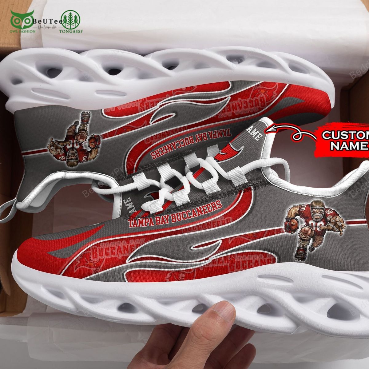 JWFancy Tampa Bay Buccaneers Max Soul Shoes Sneakers For Men And Women