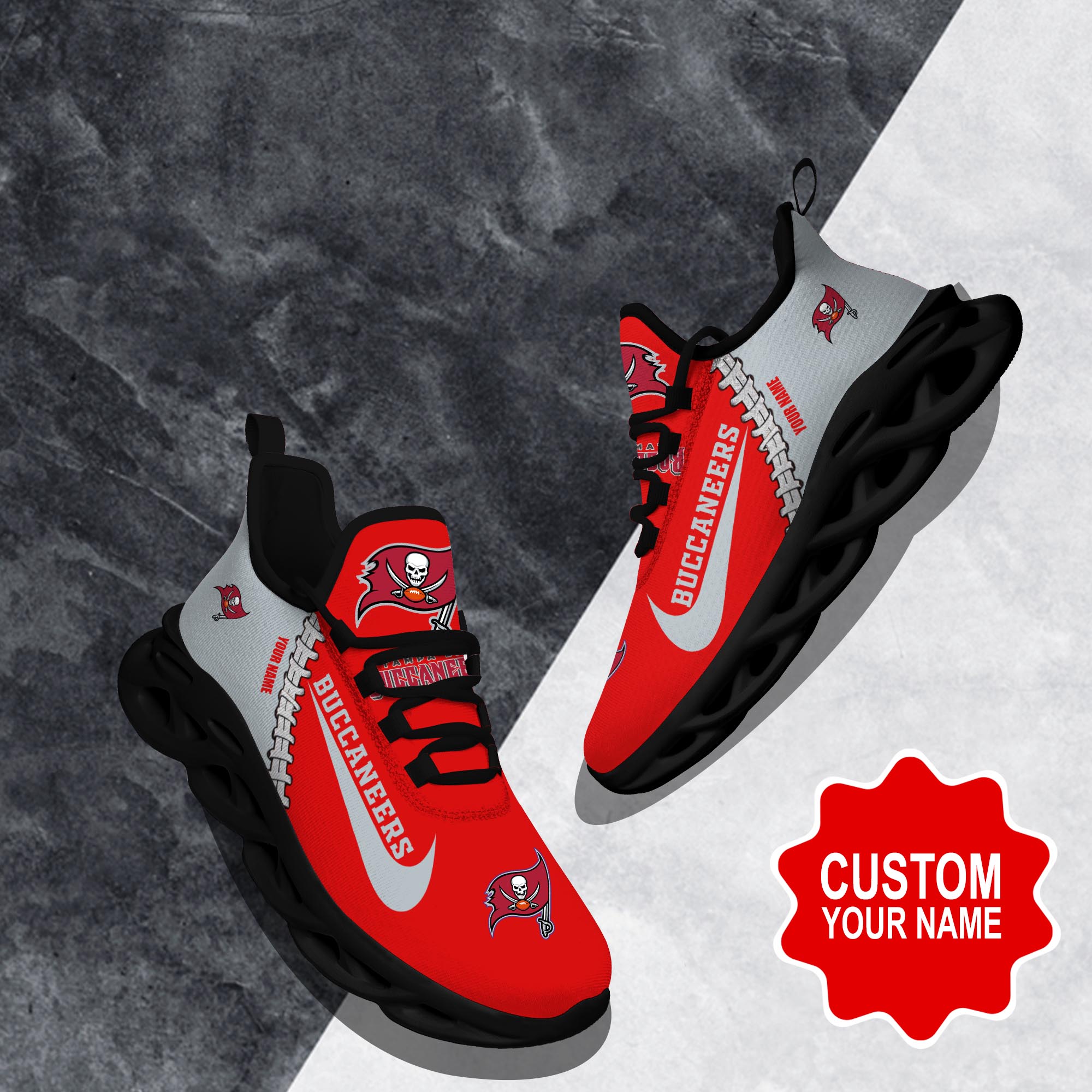 JWFancy Tampa Bay Buccaneers Max Soul Shoes Sneakers For Men And Women
