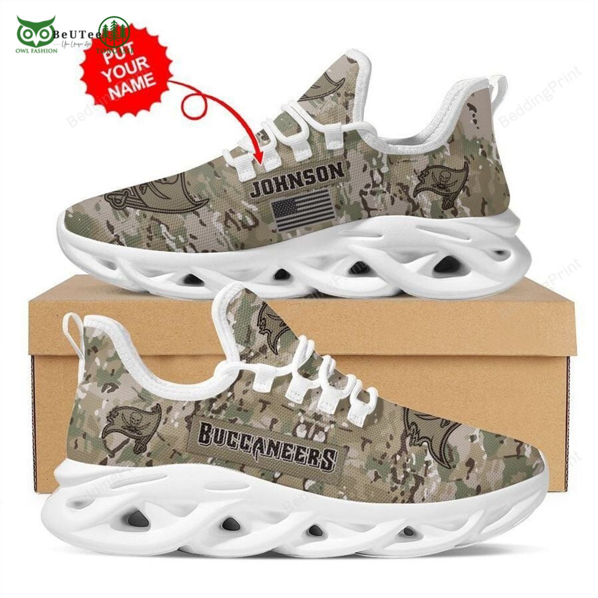 JWFancy Tampa Bay Buccaneers Max Soul Shoes Sneakers For Men And Women