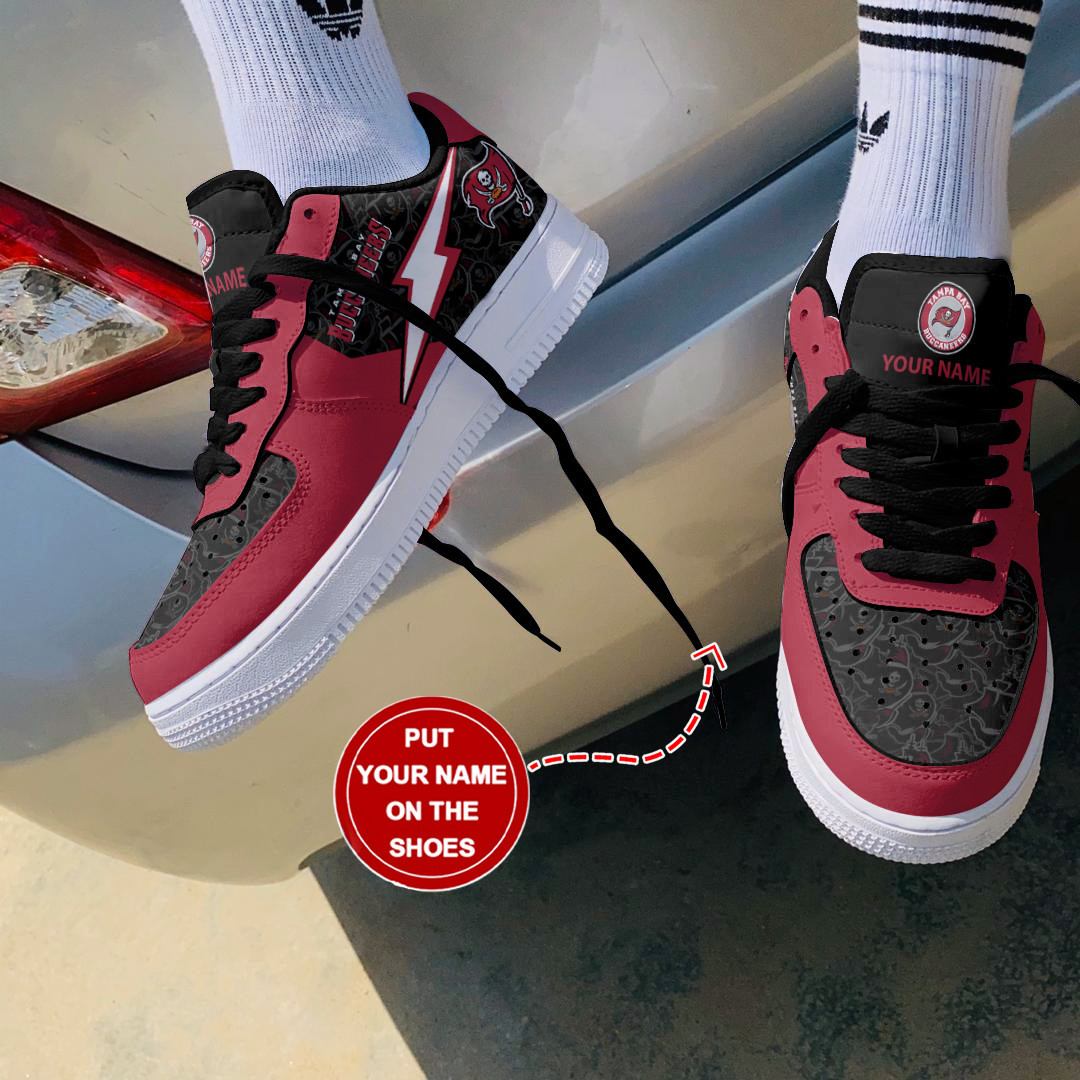 JWFancy Tampa Bay Buccaneers NFL Air Low-Top Sneakers Shoes For Men And Women