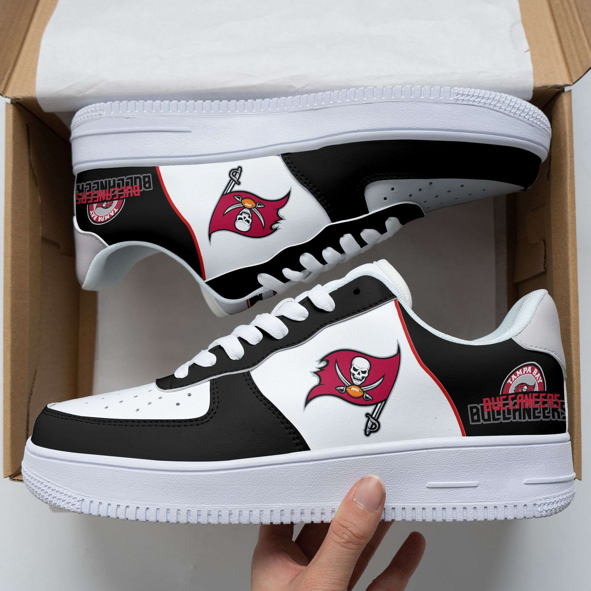 JWFancy Tampa Bay Buccaneers NFL Air Low-Top Sneakers Shoes For Men And Women