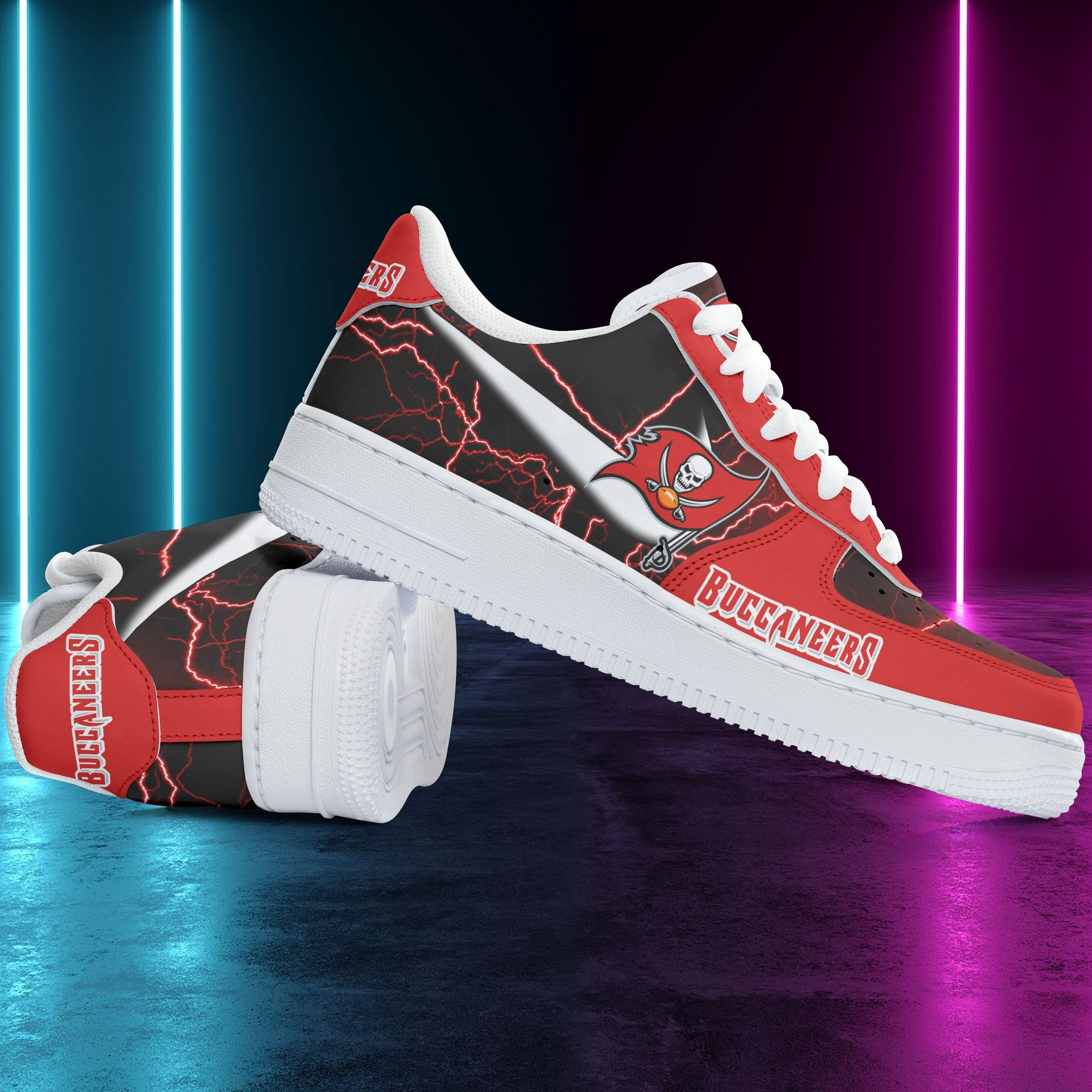 JWFancy Tampa Bay Buccaneers NFL Air Low-Top Sneakers Shoes For Men And Women