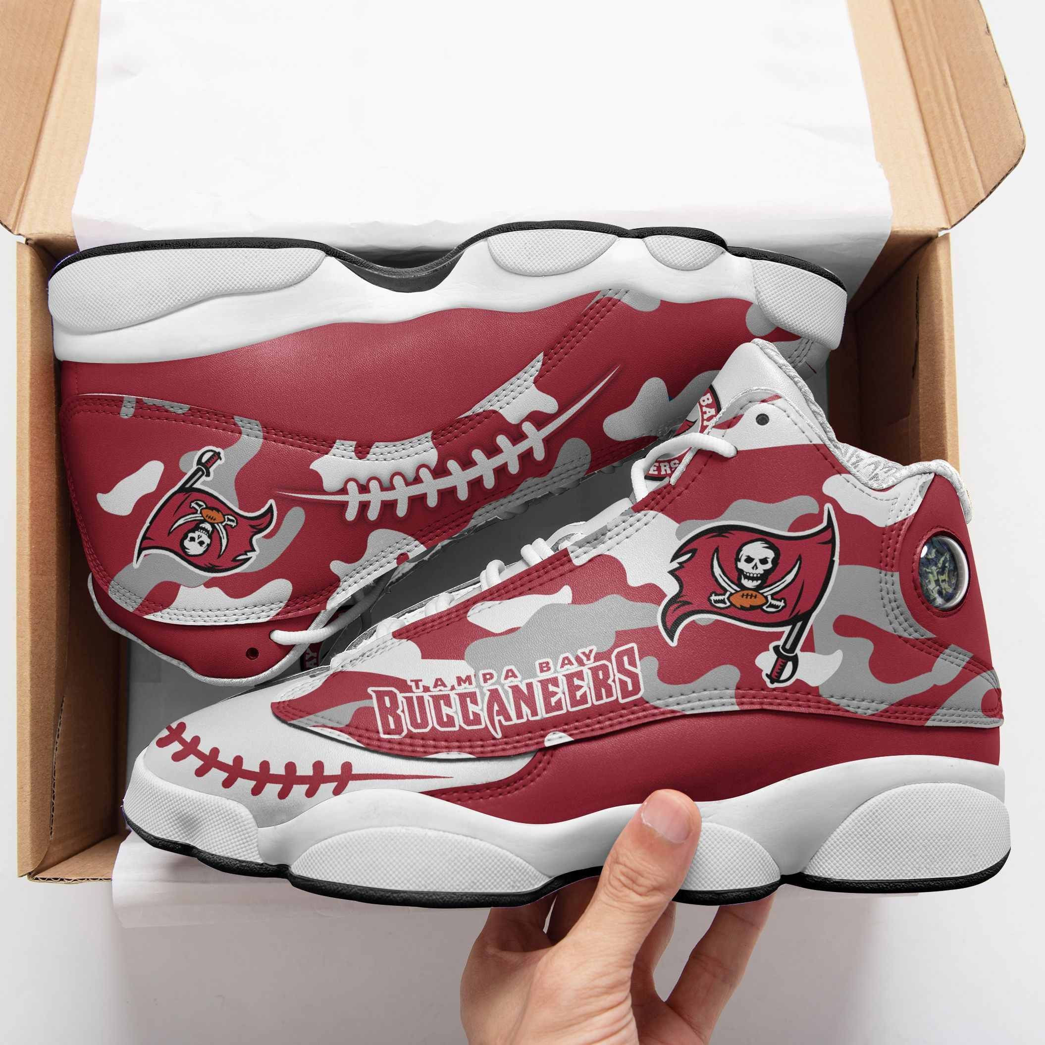 JWFancy Tampa Bay Buccaneers NFL AJ13 Sneakers Shoes For Men And Women