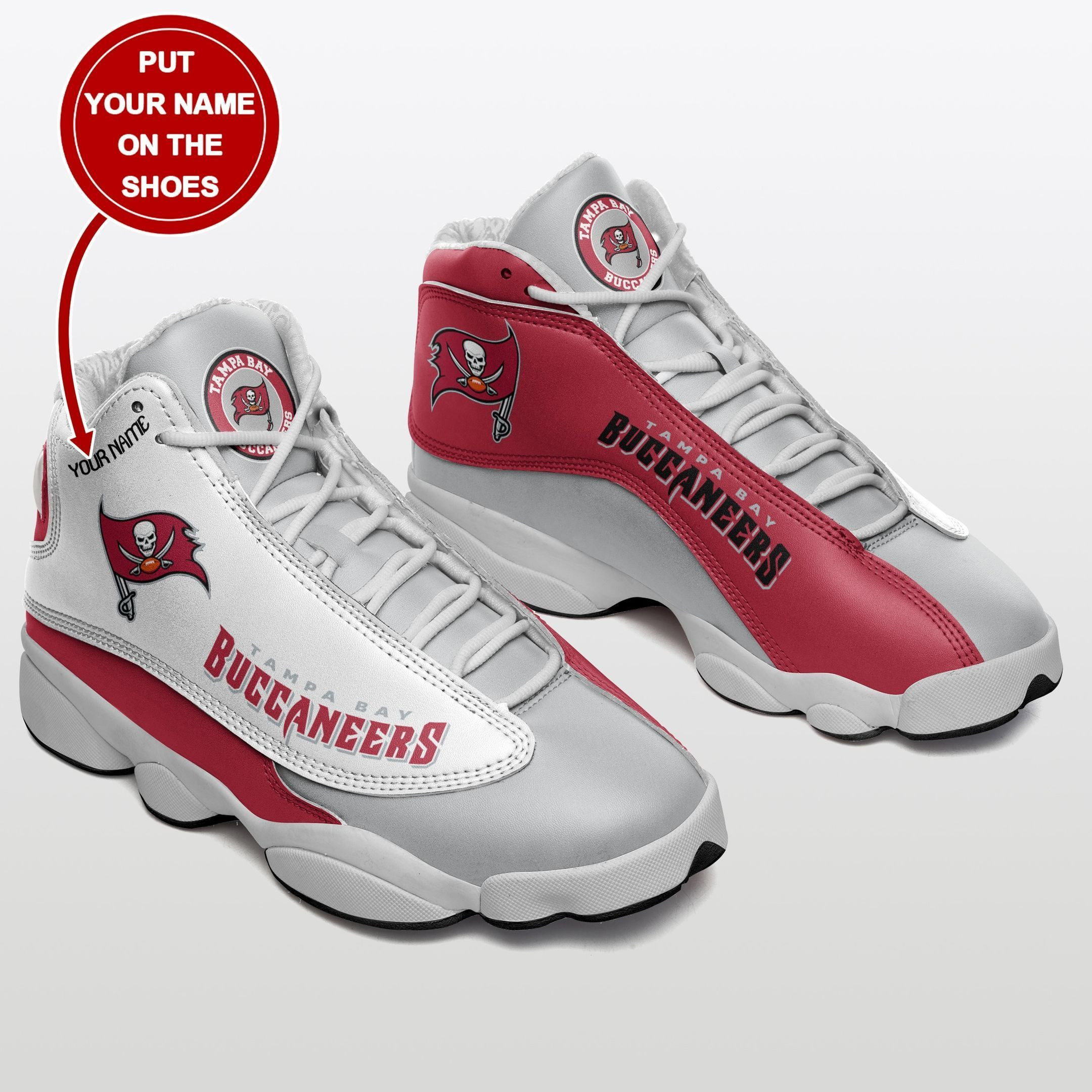 JWFancy Tampa Bay Buccaneers NFL AJ13 Sneakers Shoes For Men And Women