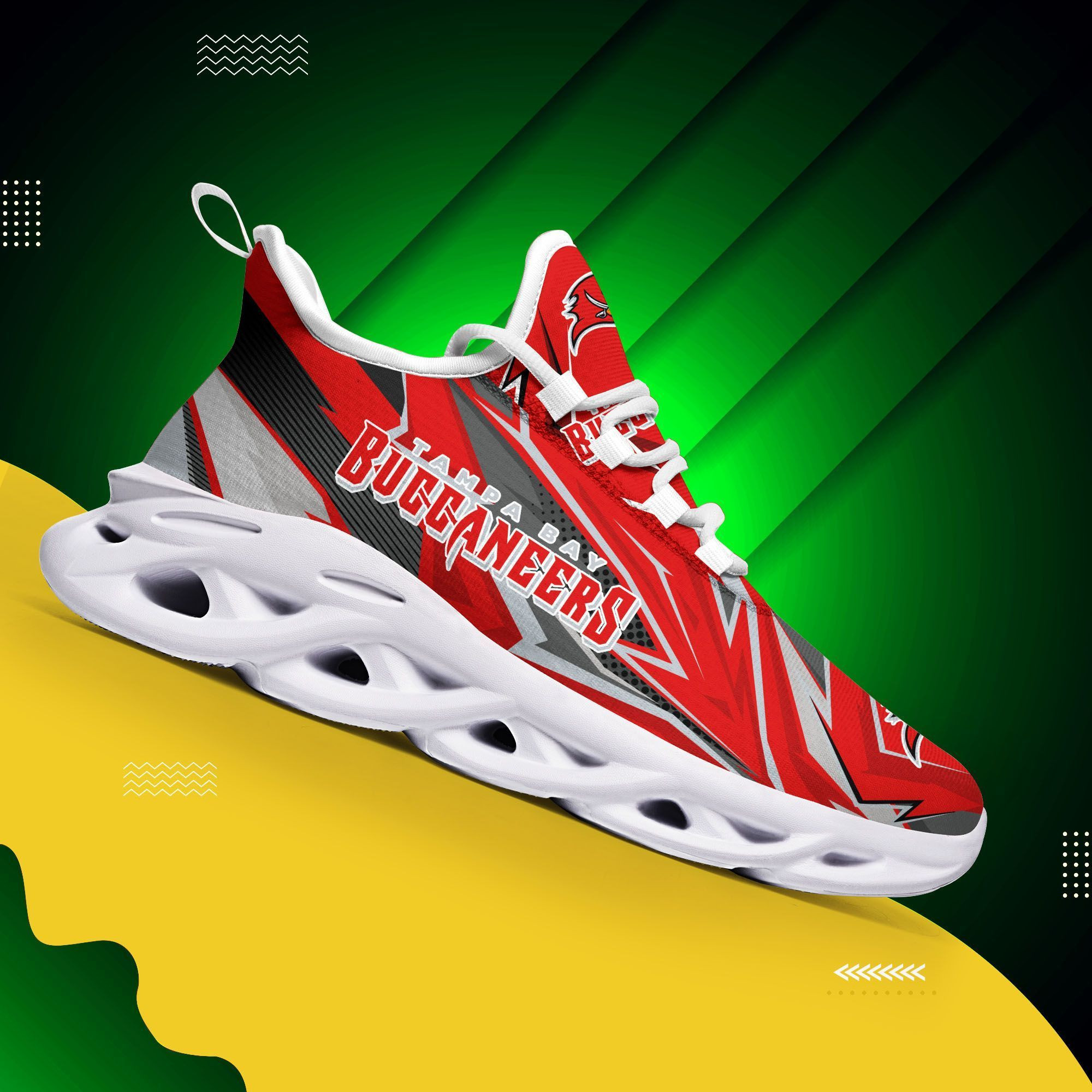 JWFancy Tampa Bay Buccaneers NFL Max Soul Shoes Sneakers For Men And Women