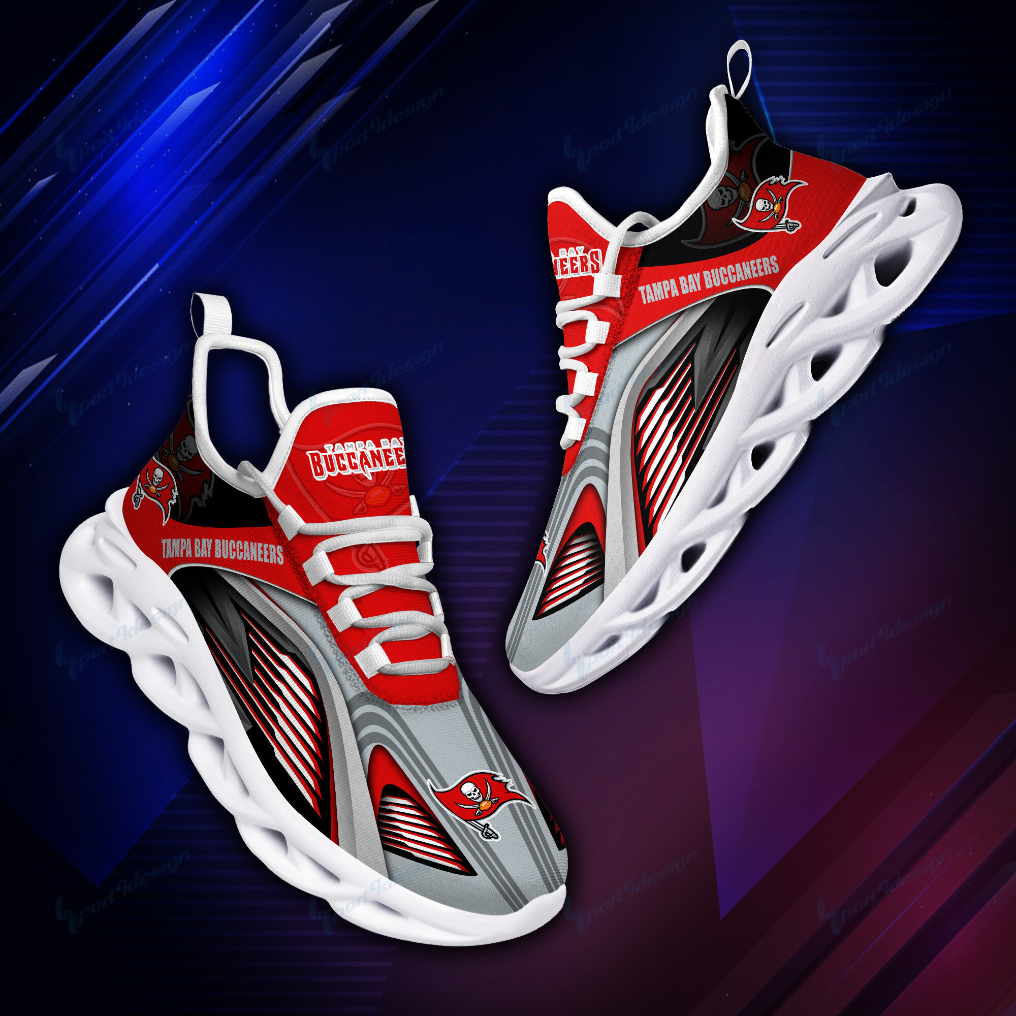 JWFancy Tampa Bay Buccaneers NFL Max Soul Shoes Sneakers For Men And Women