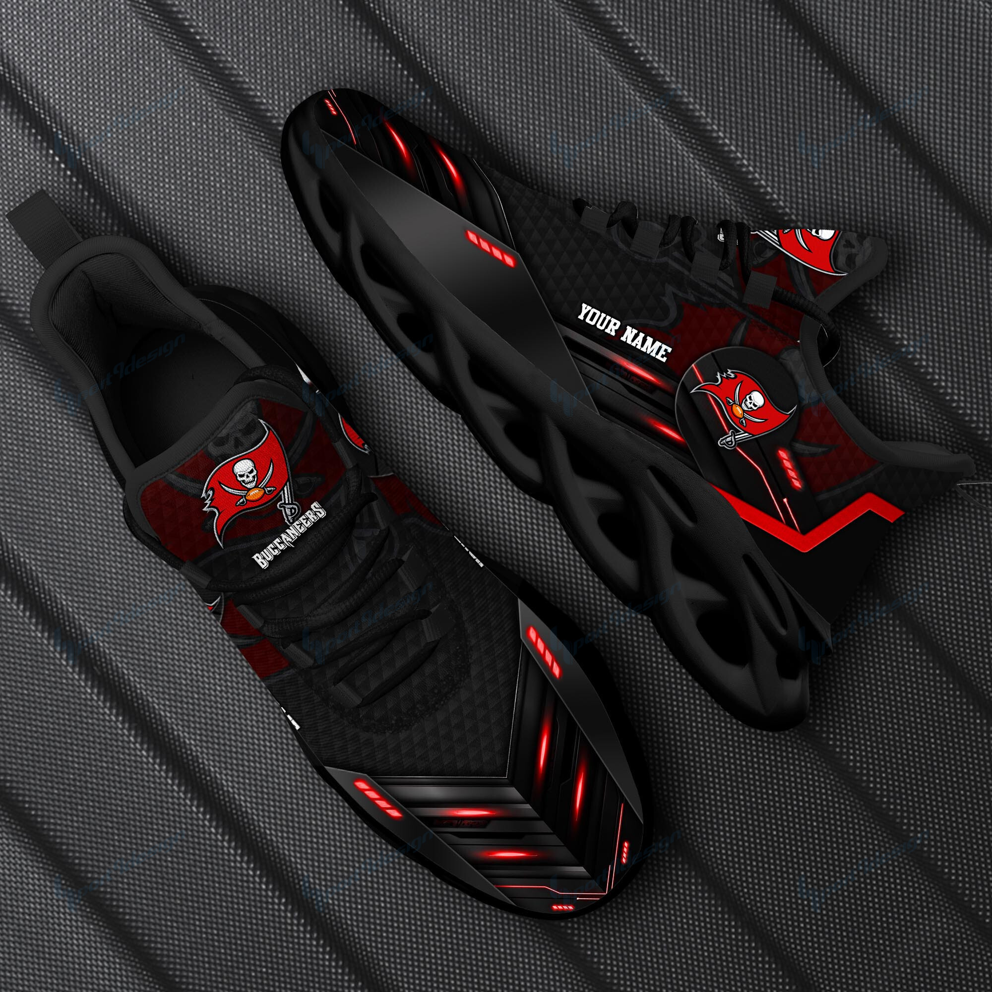 JWFancy Tampa Bay Buccaneers NFL Max Soul Shoes Sneakers For Men And Women