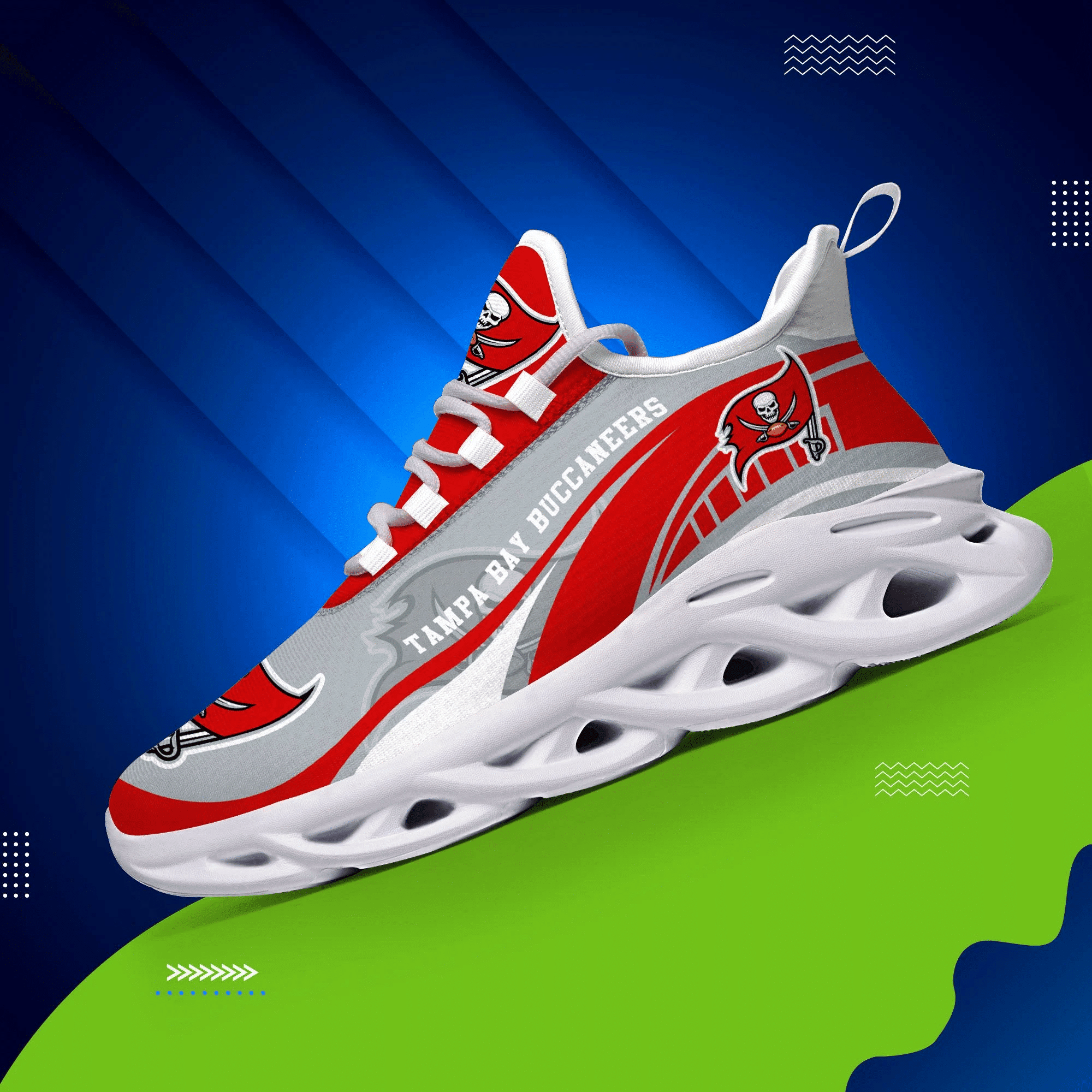 JWFancy Tampa Bay Buccaneers NFL Max Soul Shoes Sneakers For Men And Women
