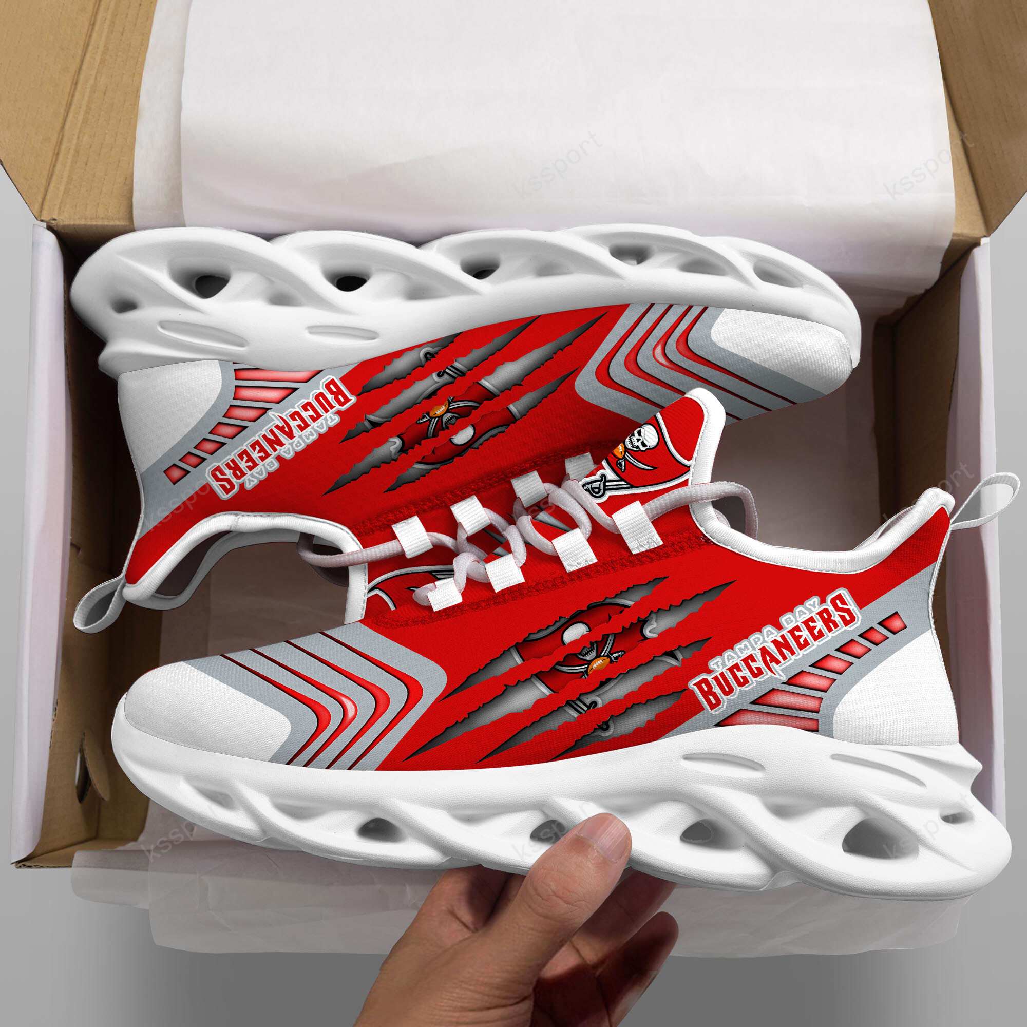 JWFancy Tampa Bay Buccaneers NFL Max Soul Shoes Sneakers For Men And Women
