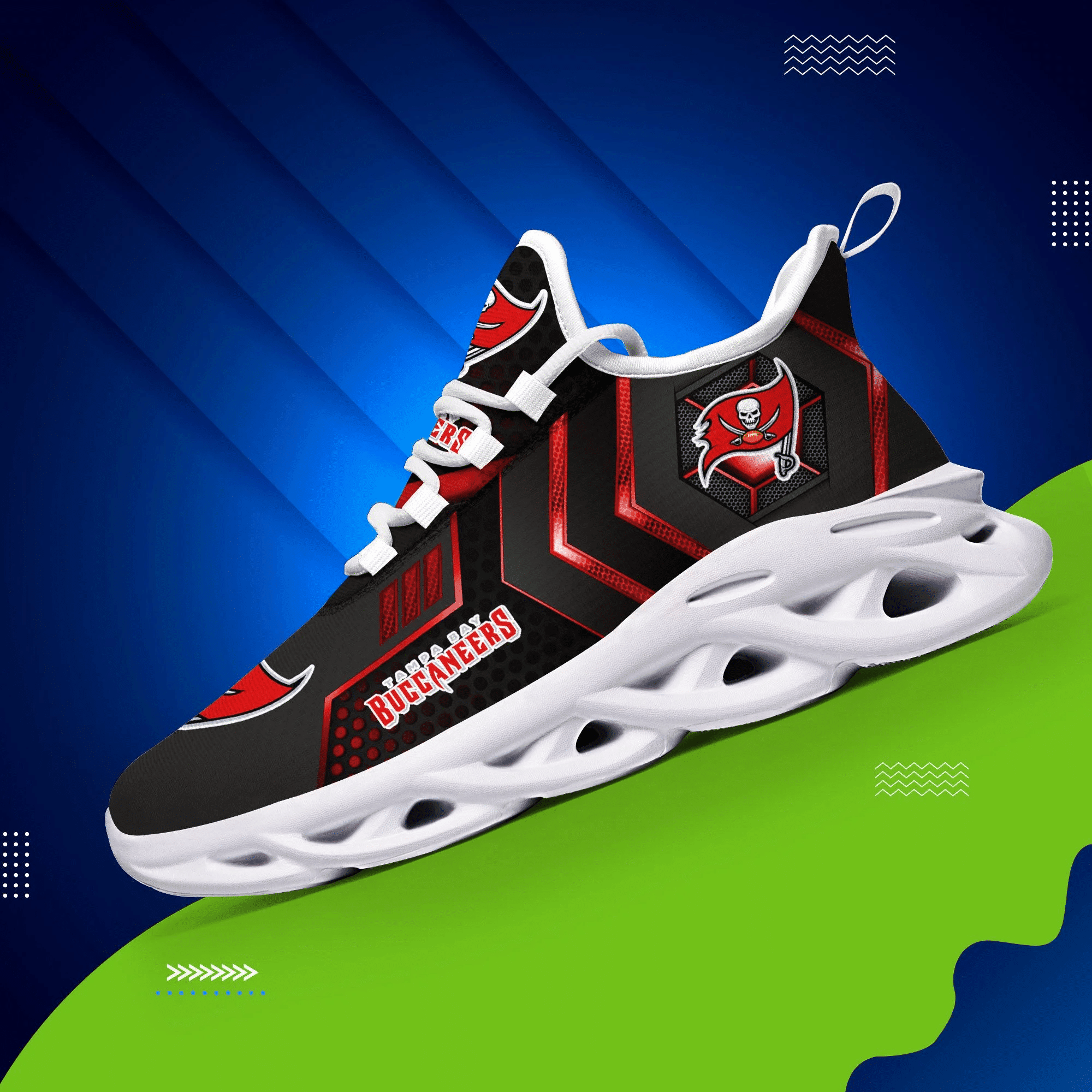 JWFancy Tampa Bay Buccaneers NFL Max Soul Shoes Sneakers For Men And Women