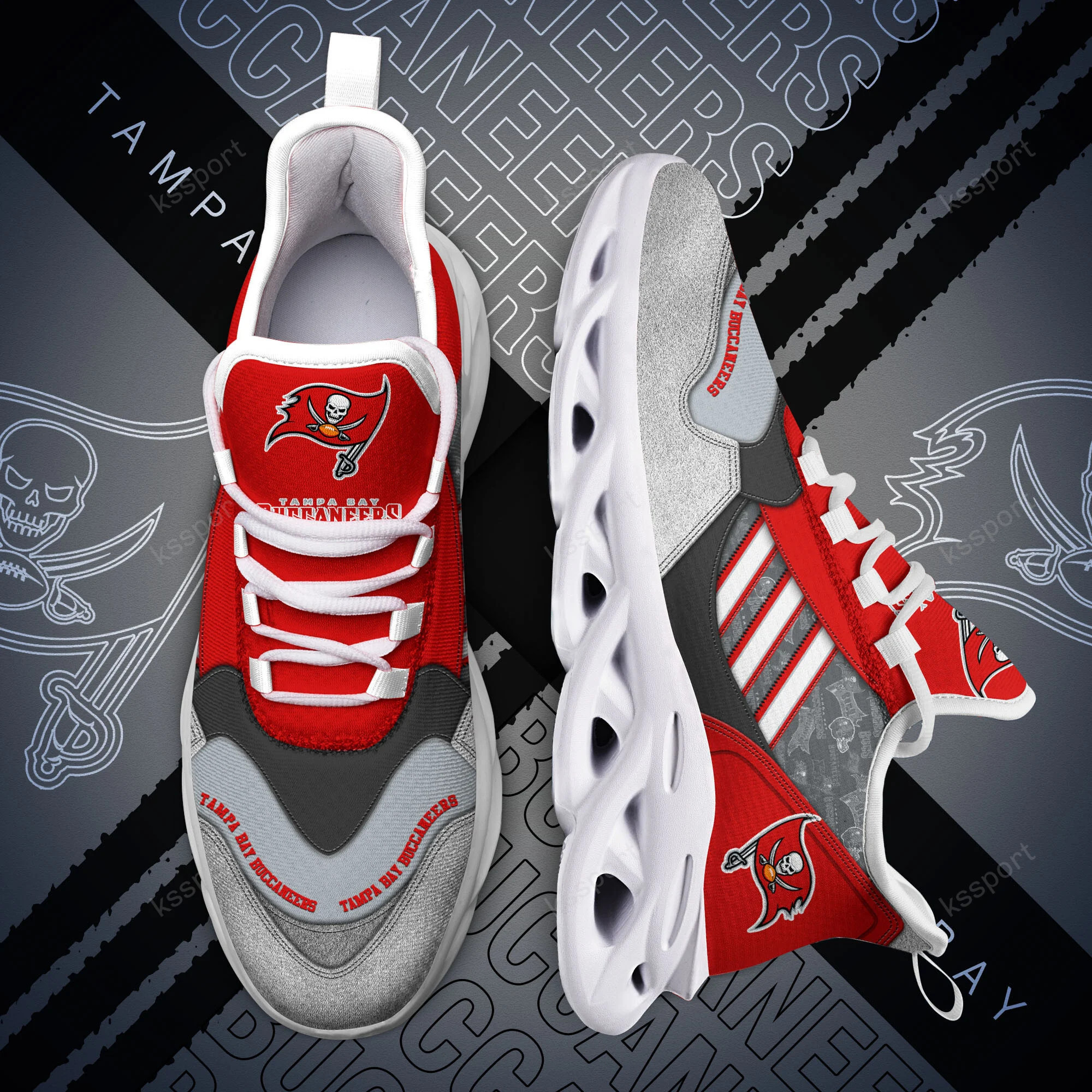 JWFancy Tampa Bay Buccaneers NFL Max Soul Shoes Sneakers For Men And Women