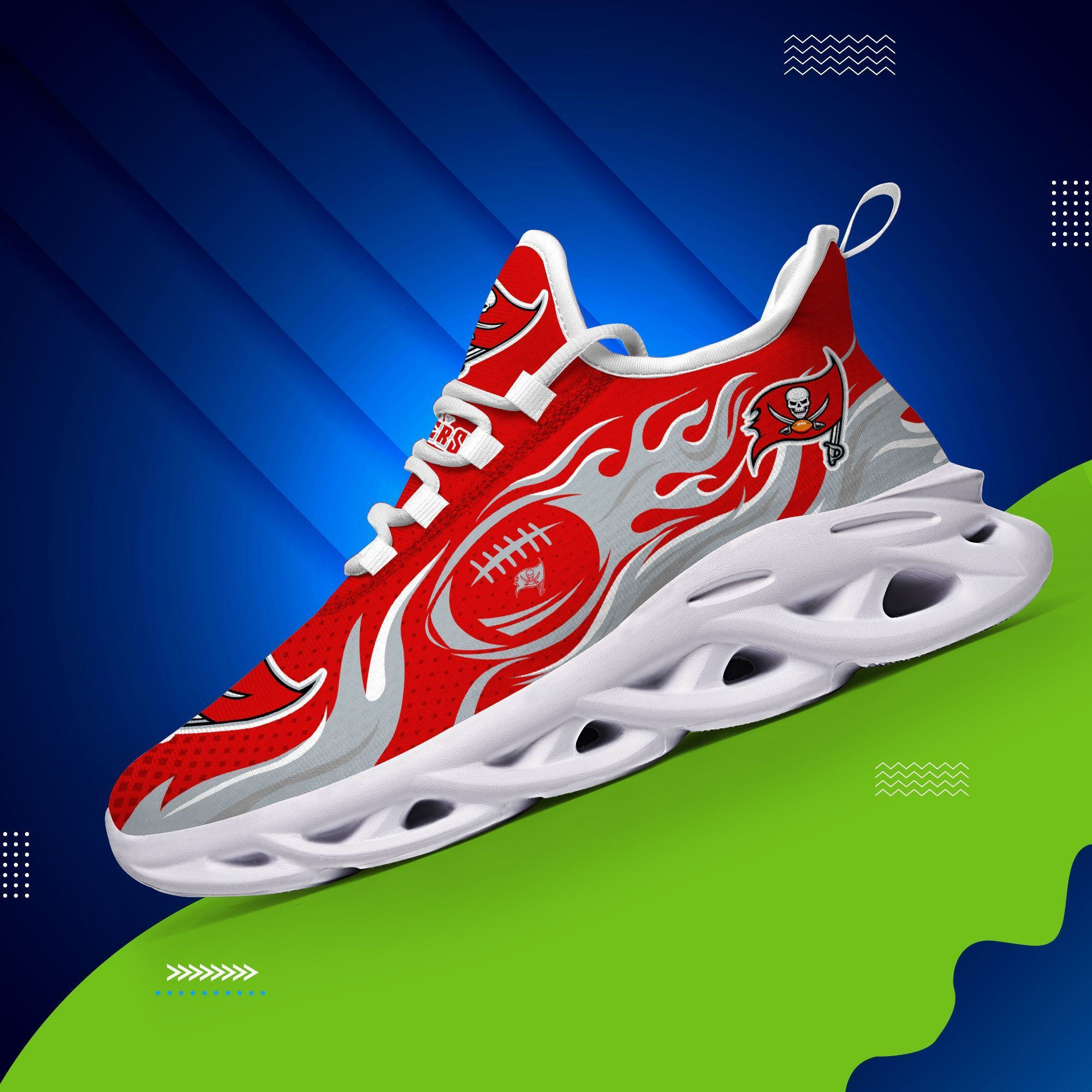 JWFancy Tampa Bay Buccaneers NFL Max Soul Shoes Sneakers For Men And Women