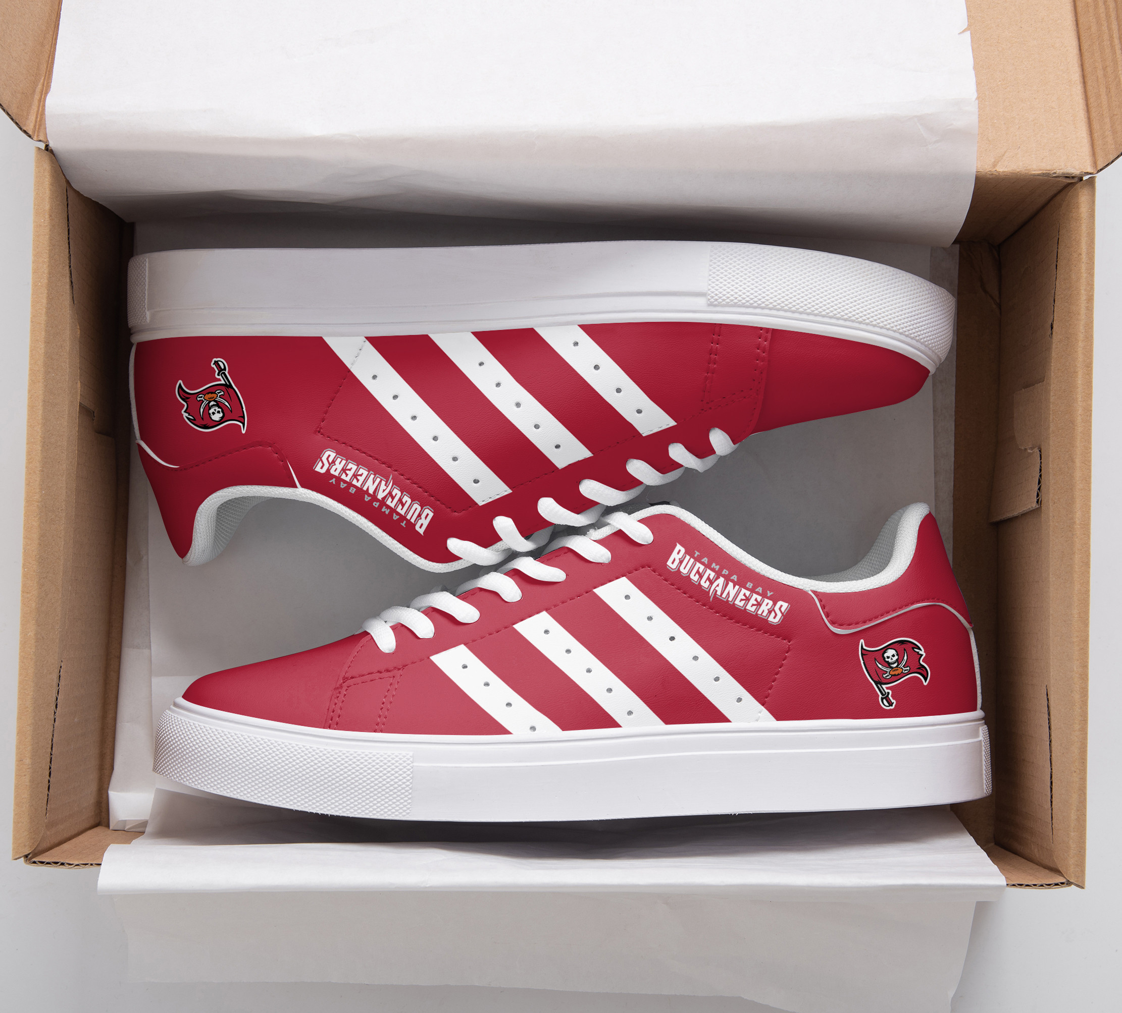 JWFancy Tampa Bay Buccaneers Skate Stan Shoes Sneakes For Men And Women
