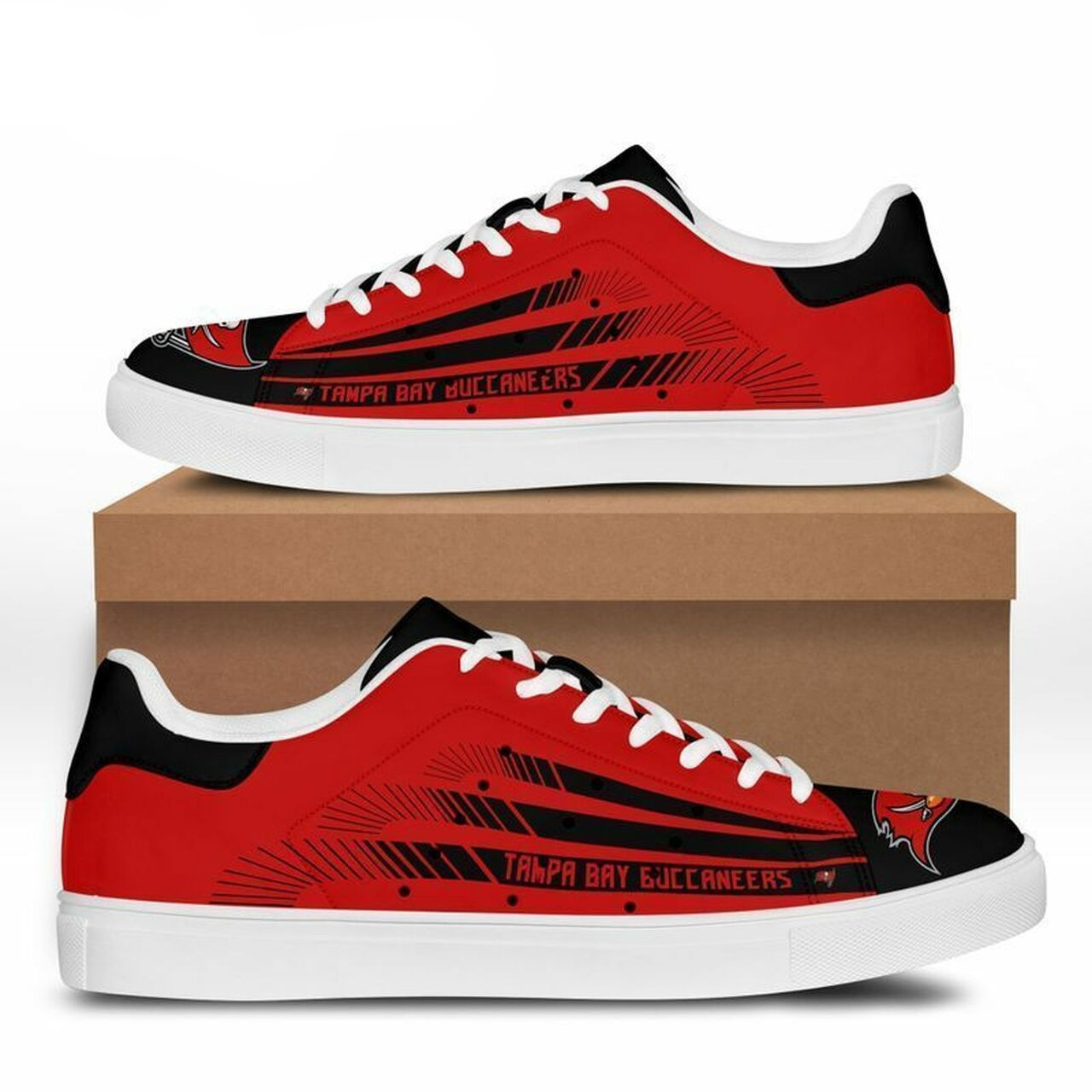 JWFancy Tampa Bay Buccaneers Skate Stan Shoes Sneakes For Men And Women