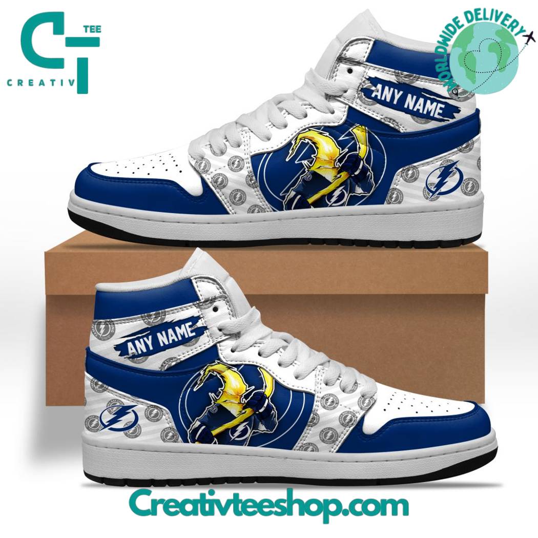 JWFancy Tampa Bay Lightning AJ1 High Sneakers Shoes For Men And Women