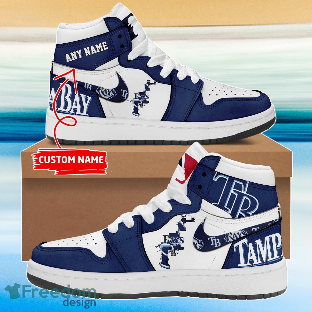JWFancy Tampa Bay Rays AJ1 High Sneakers Shoes For Men And Women