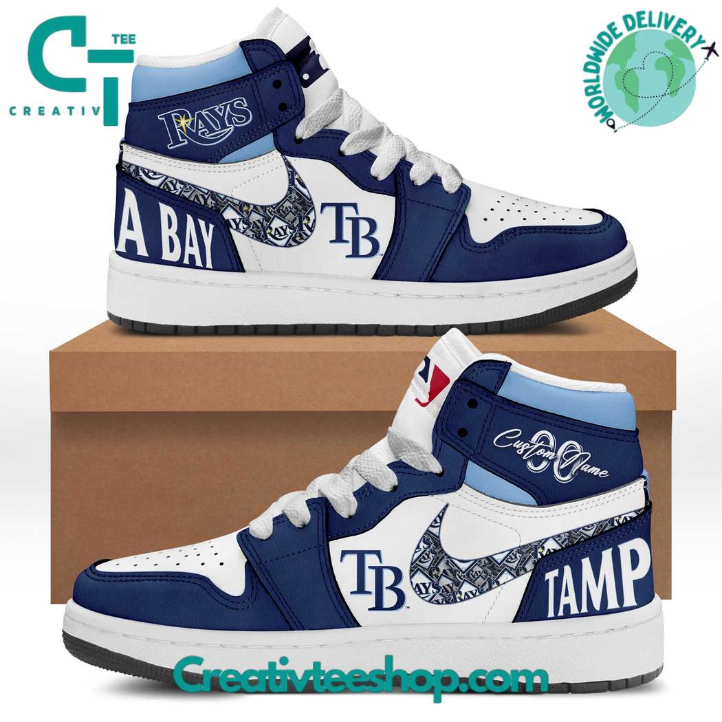 JWFancy Tampa Bay Rays AJ1 High Sneakers Shoes For Men And Women