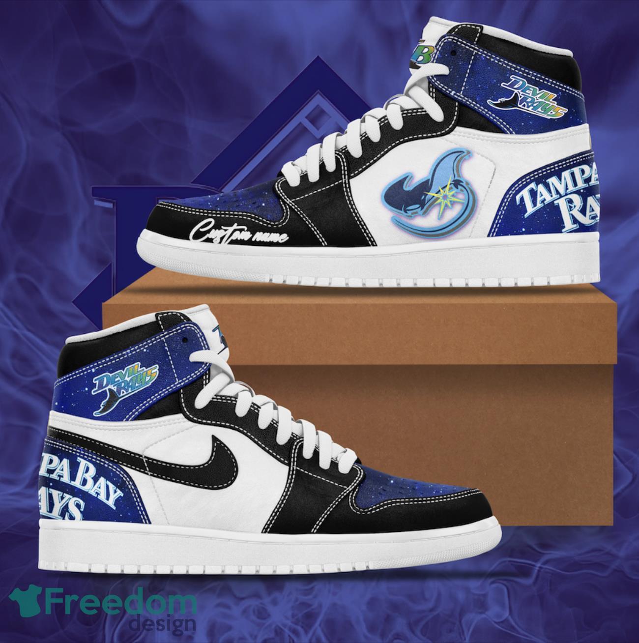 JWFancy Tampa Bay Rays AJ1 High Sneakers Shoes For Men And Women
