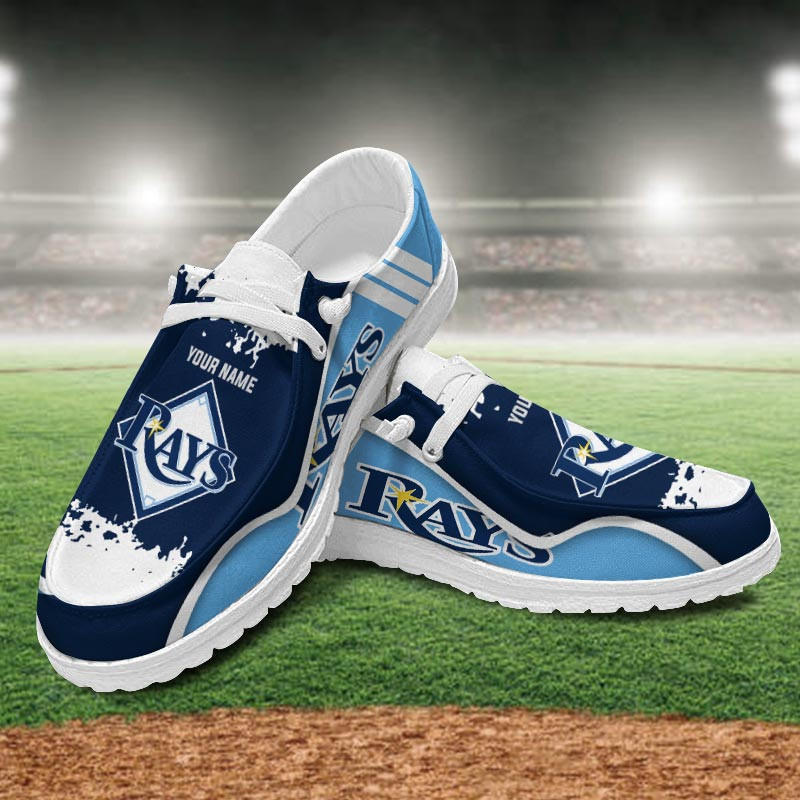 JWFancy Tampa Bay Rays Hey Dude Shoes Wally Men's Lace Up Loafers Comfortable For Men And Women