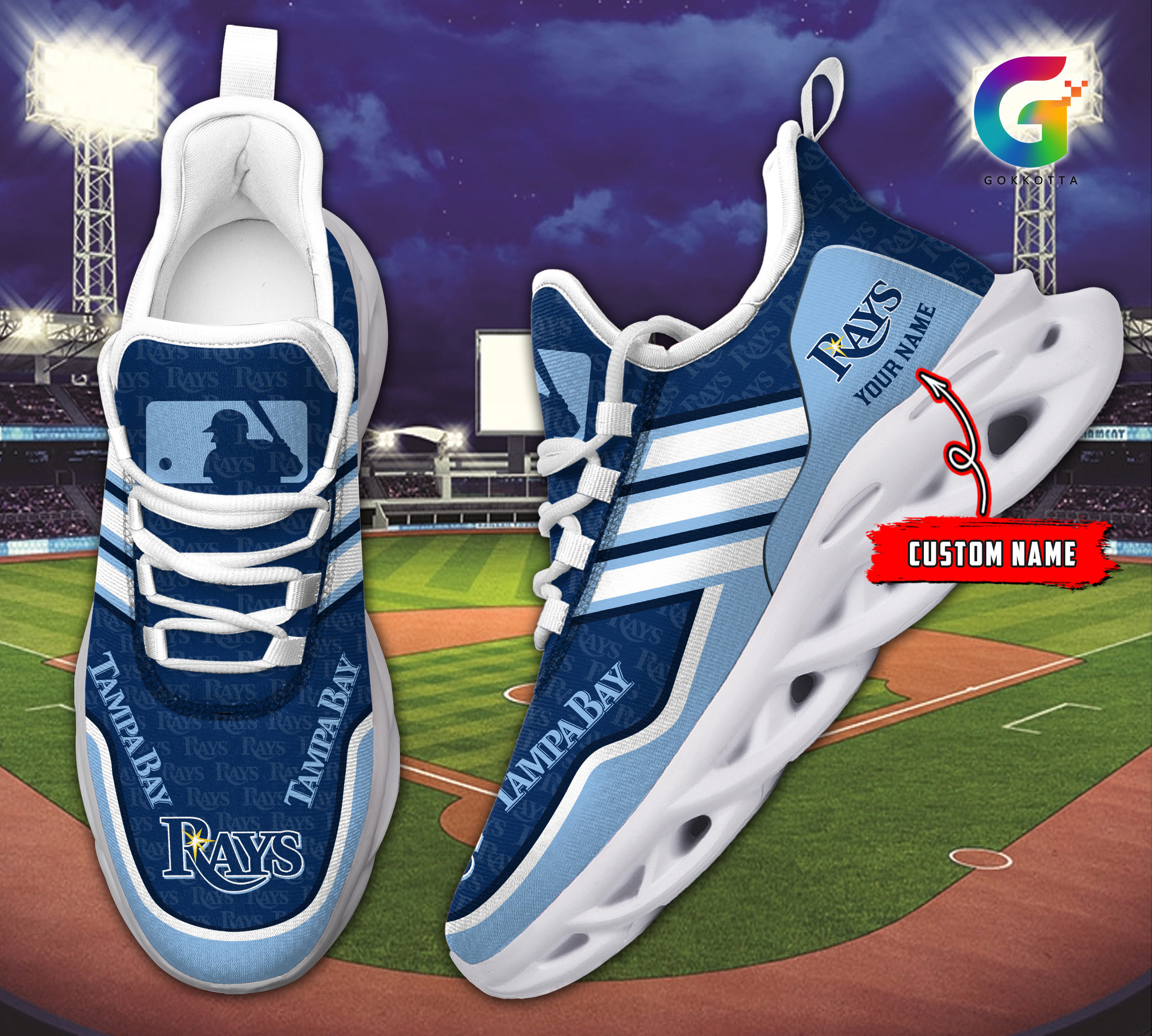 JWFancy Tampa Bay Rays MLB Max Soul Shoes Sneakers For Men And Women