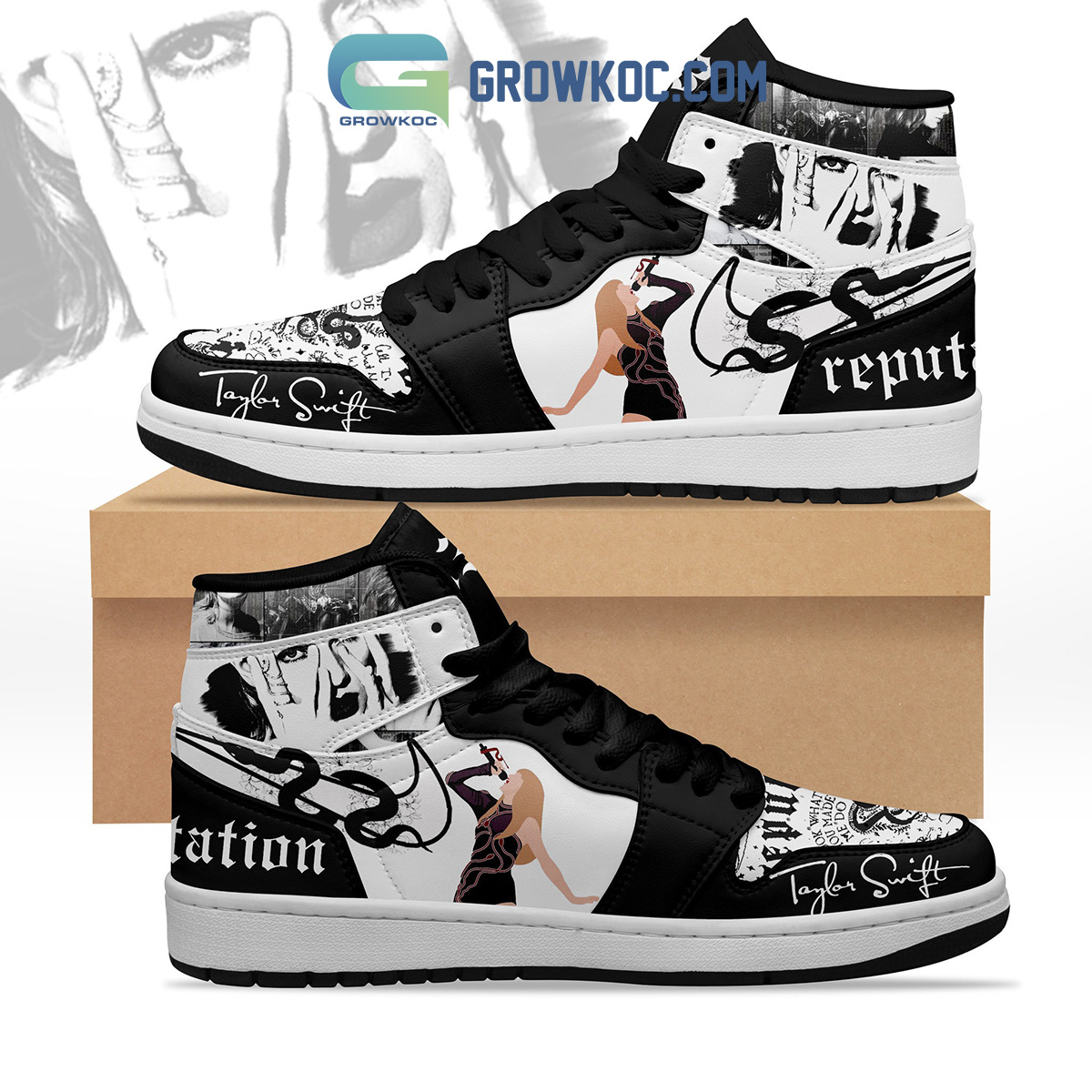 JWFancy Taylor Swift AJ1 High Sneakers Shoes For Men And Women