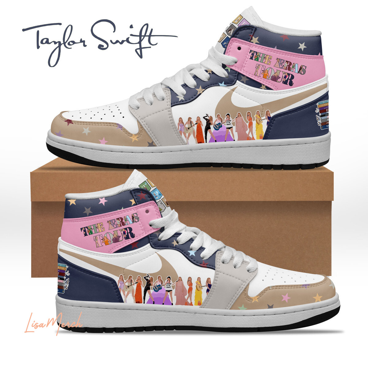 JWFancy Taylor Swift AJ1 High Sneakers Shoes For Men And Women