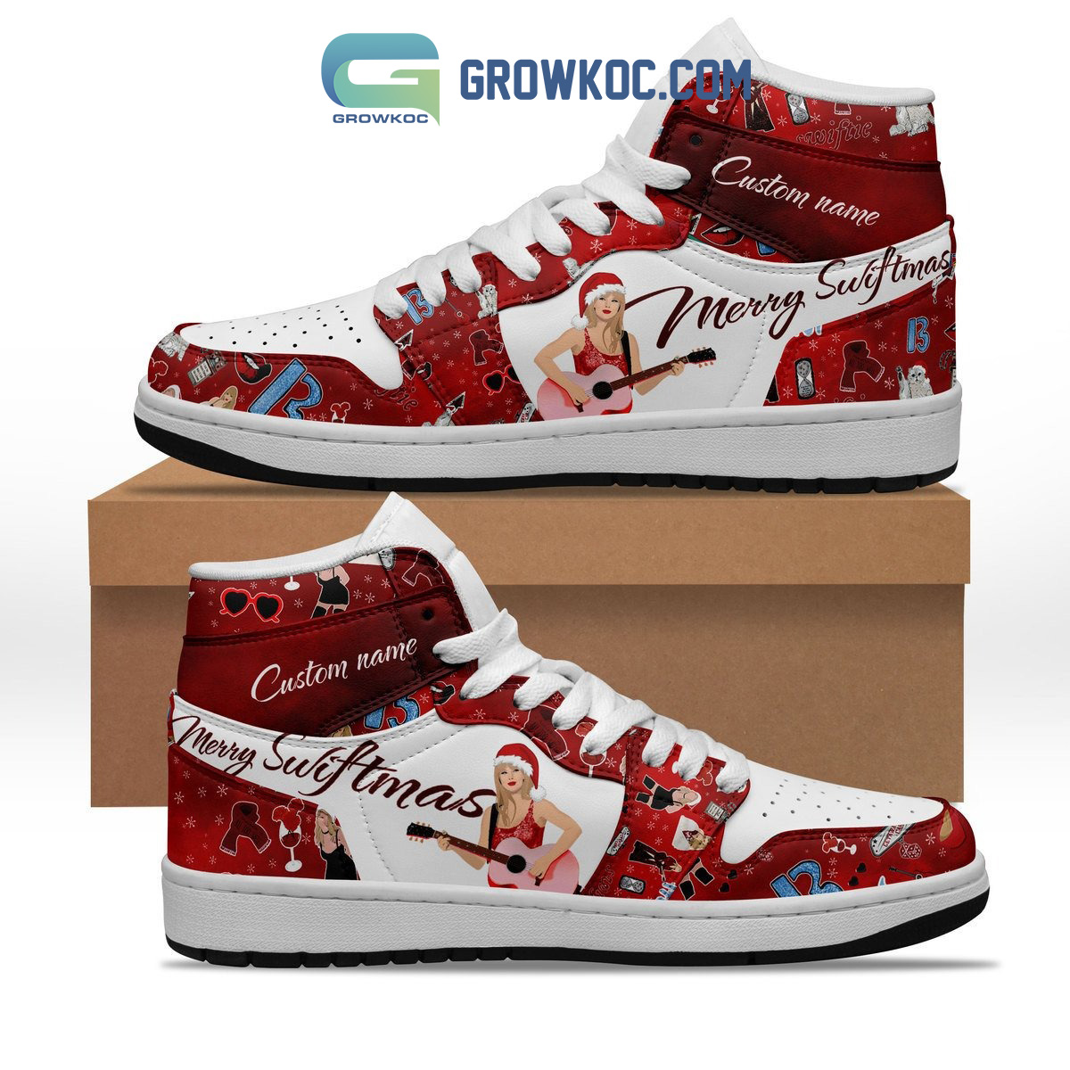 JWFancy Taylor Swift AJ1 High Sneakers Shoes For Men And Women