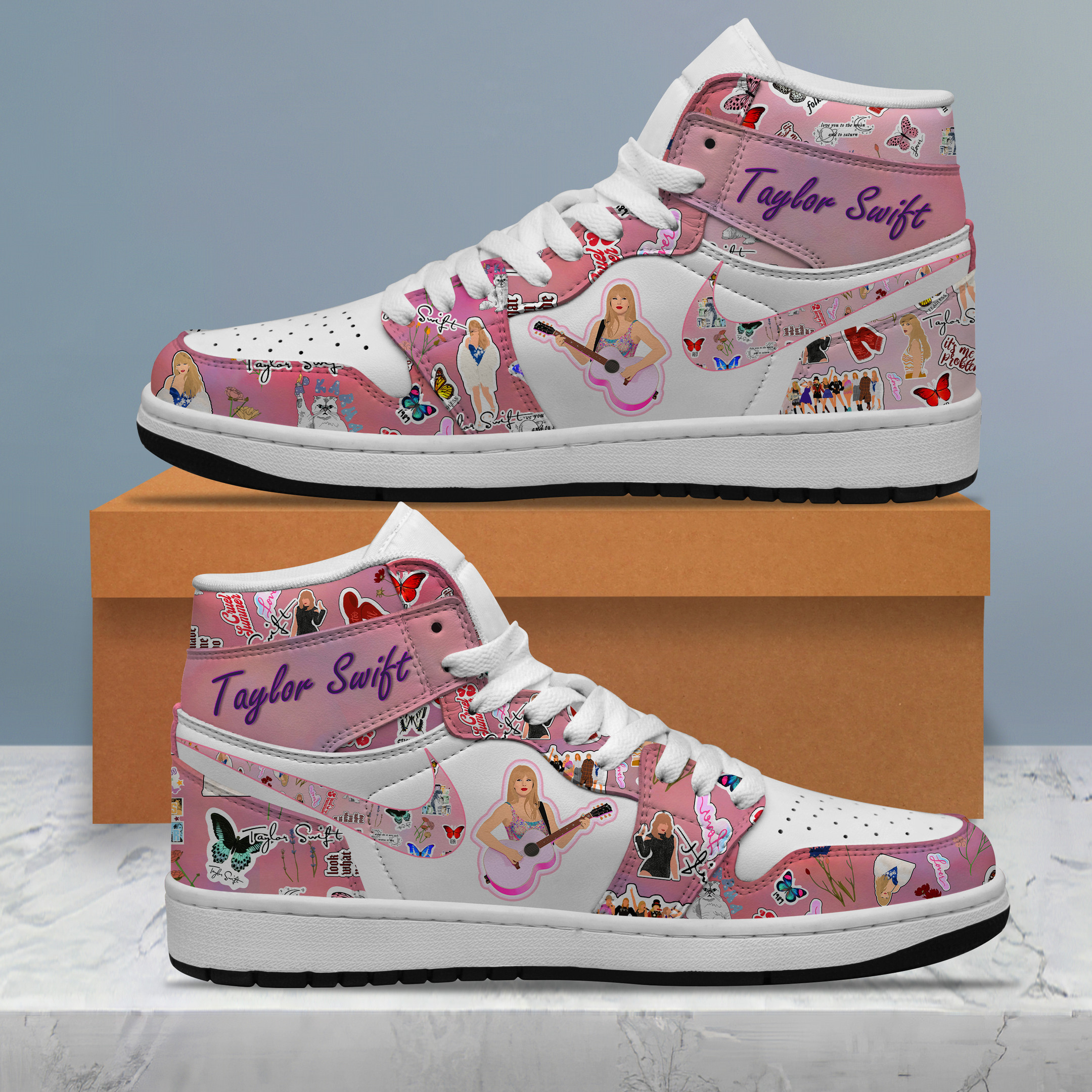 JWFancy Taylor Swift AJ1 High Sneakers Shoes For Men And Women