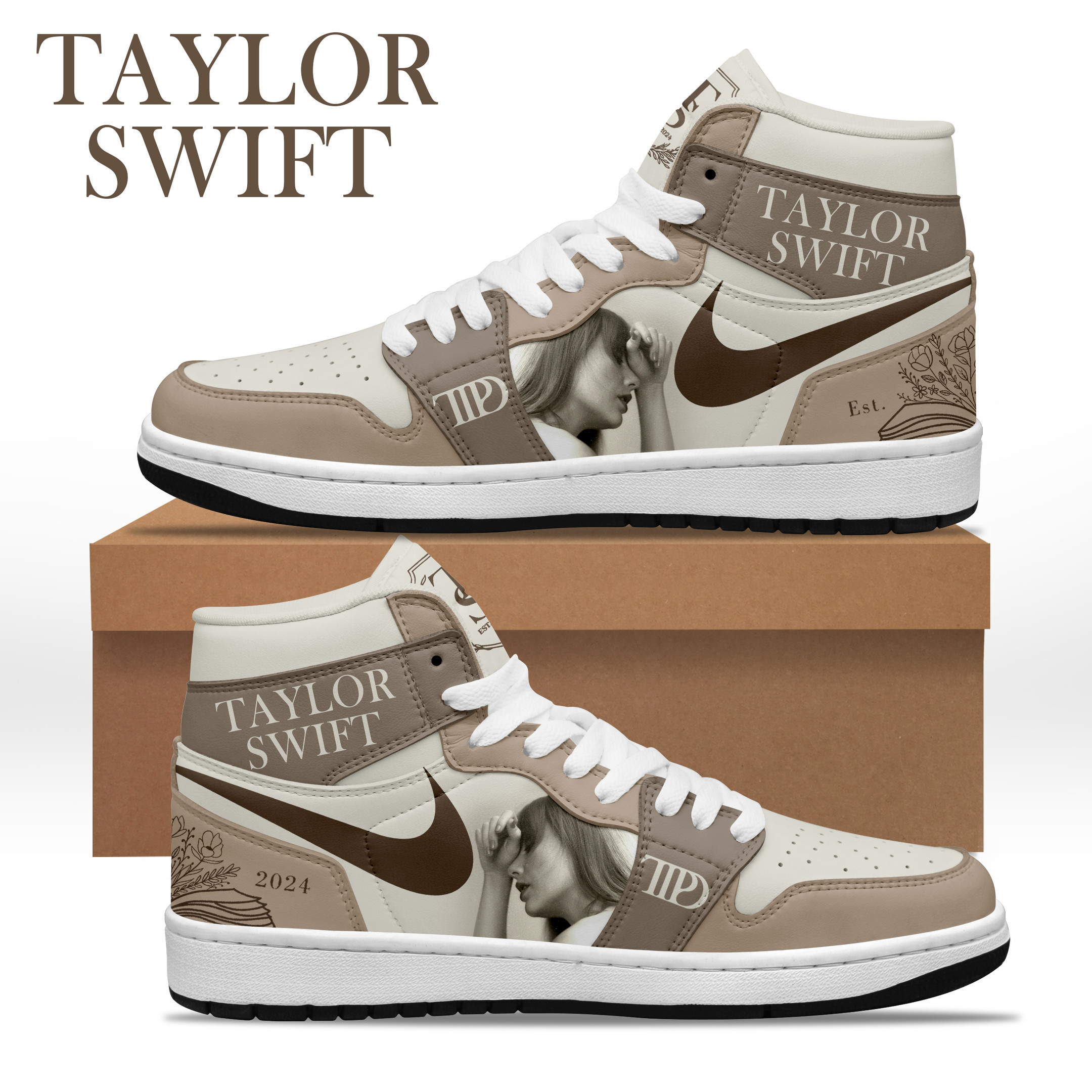 JWFancy Taylor Swift AJ1 High Sneakers Shoes For Men And Women