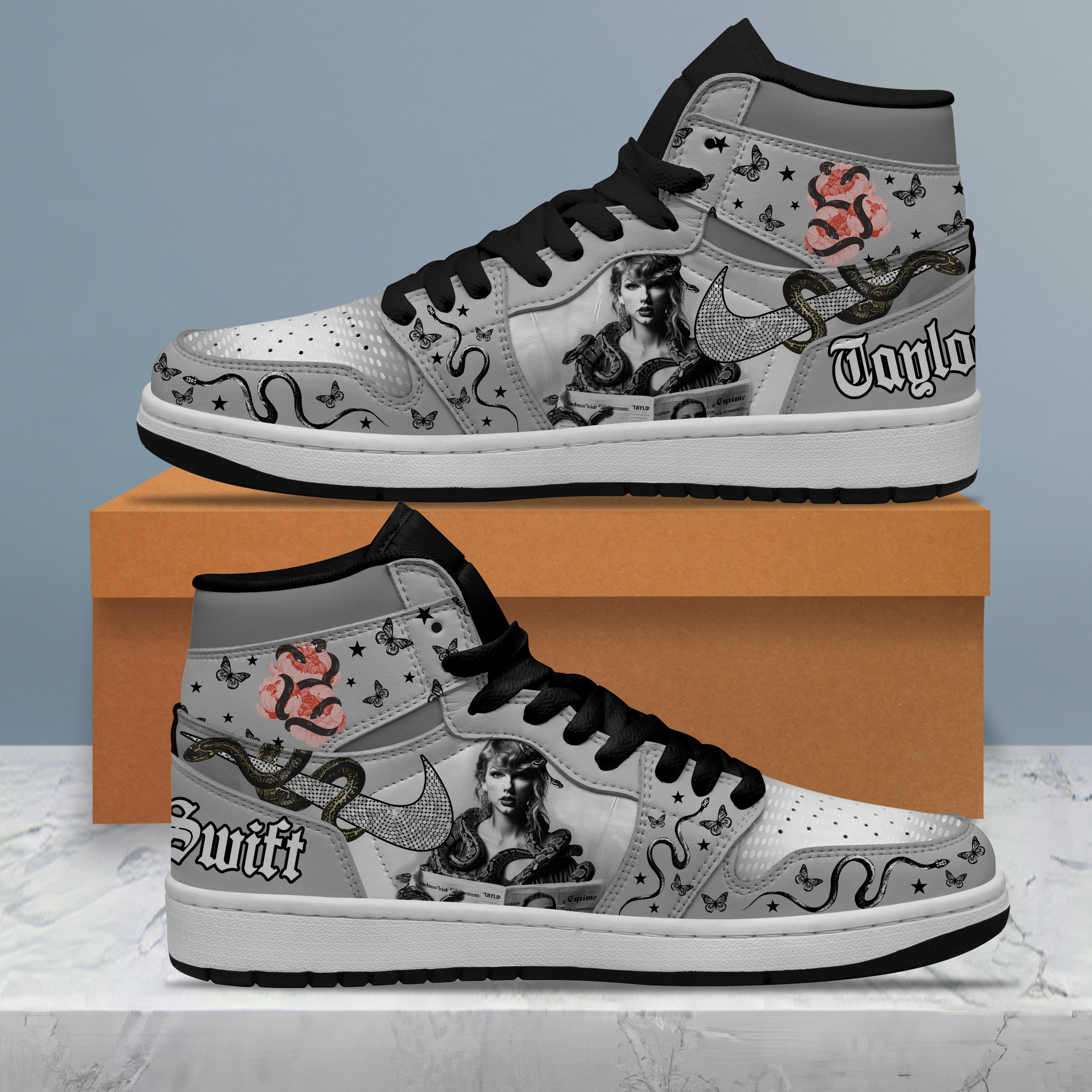 JWFancy Taylor Swift AJ1 High Sneakers Shoes For Men And Women