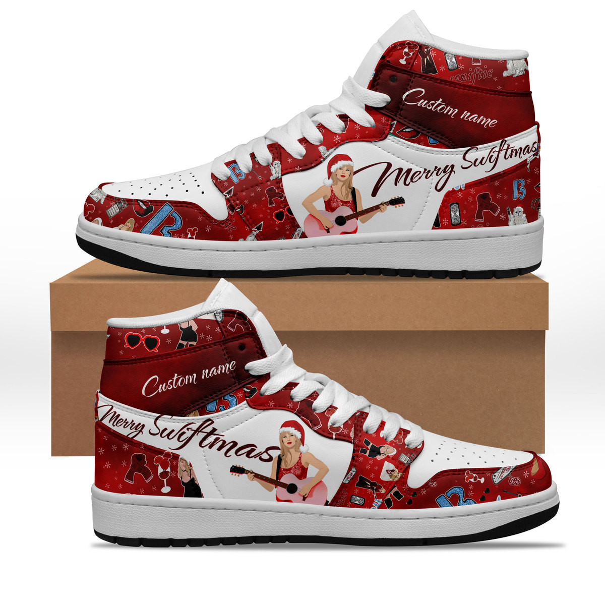 JWFancy Taylor Swift AJ1 High Sneakers Shoes For Men And Women