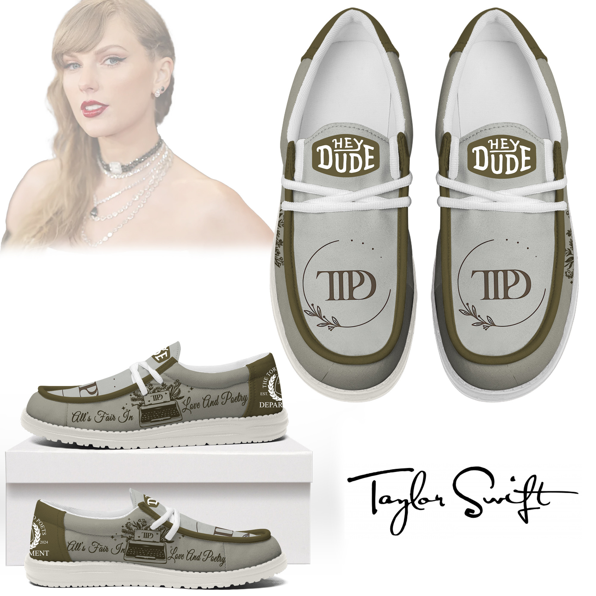 JWFancy Taylor Swift – Custom Name Hey Dude