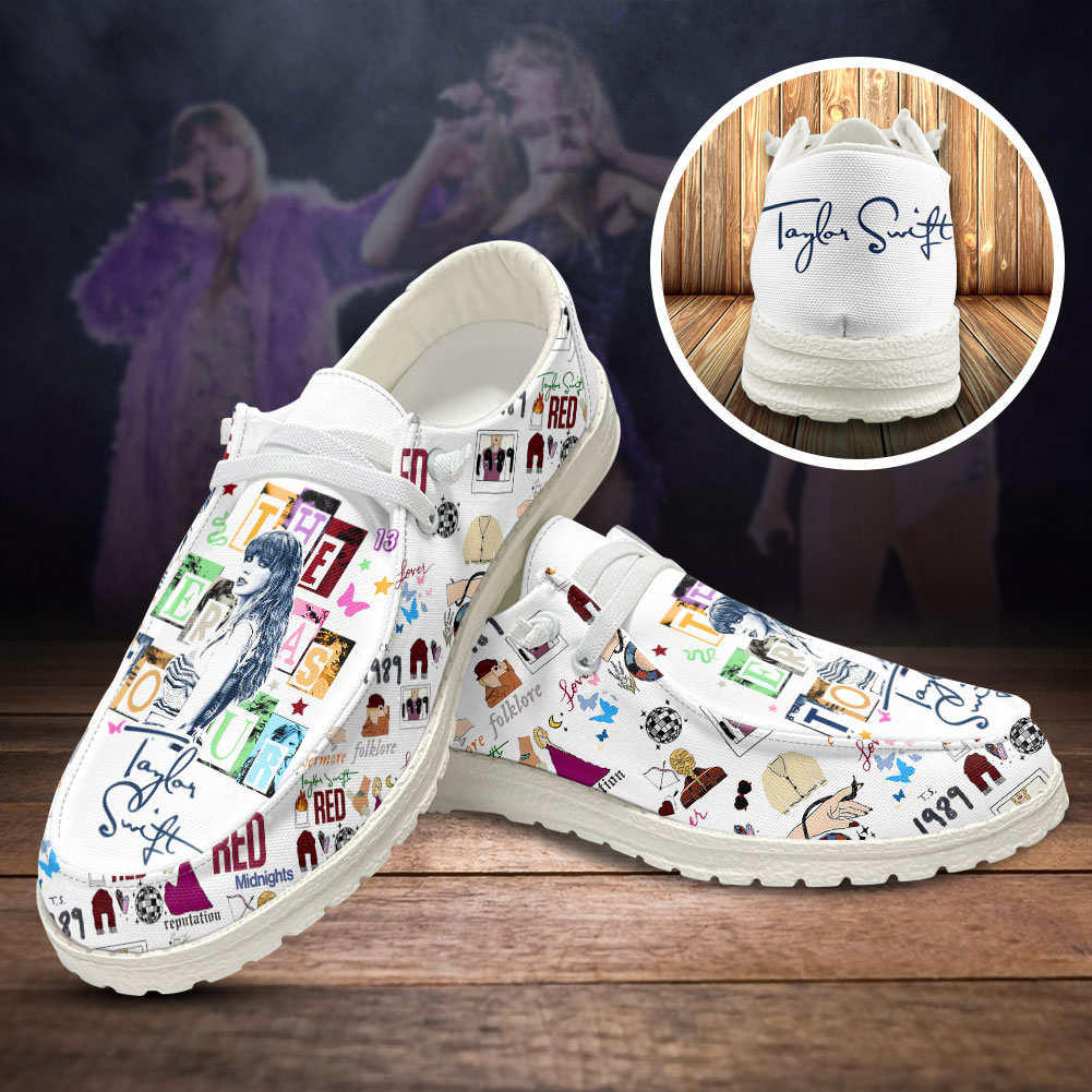 JWFancy Taylor Swift Hey Dude Shoes Wally Men's Lace Up Loafers Comfortable For Men And Women