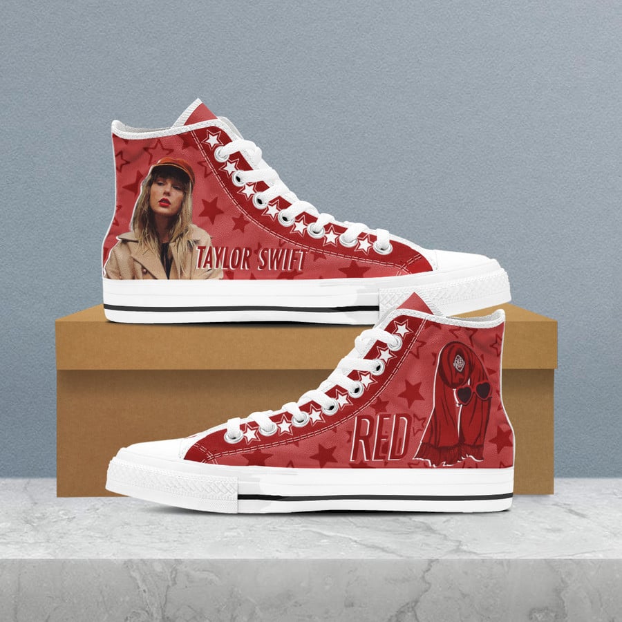 JWFancy Taylor Swift High Top Canvas Sneakers Shoes For Men And Women
