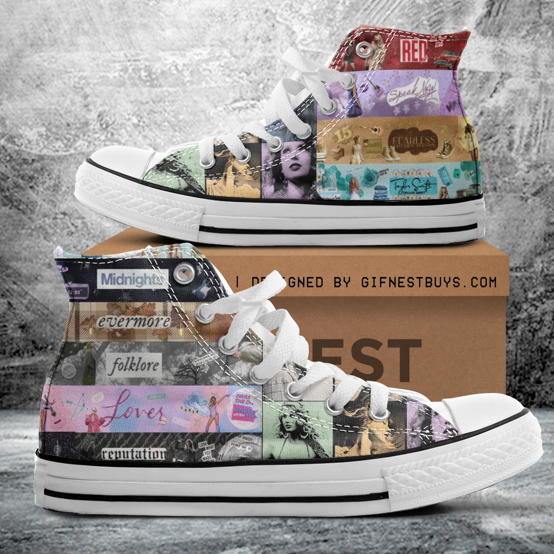JWFancy Taylor Swift High Top Canvas Sneakers Shoes For Men And Women