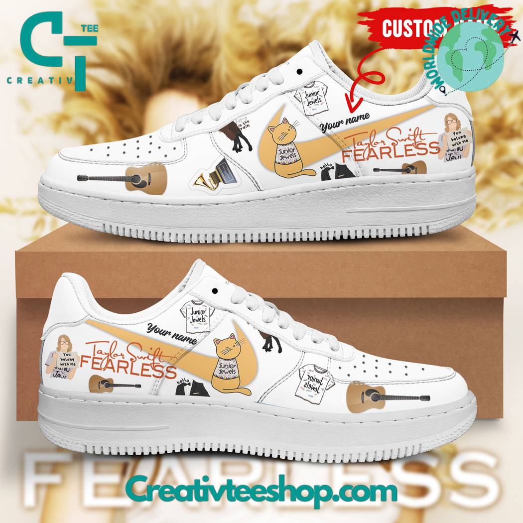 JWFancy Taylor Swift The Eras Tour Fearless Air Low-Top Sneakers Shoes For Men And Women