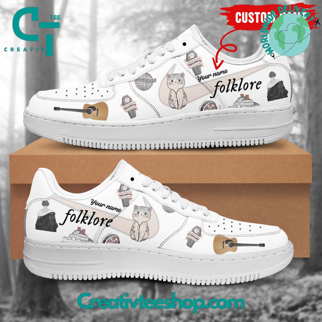 JWFancy Taylor Swift The Eras Tour Folklore Air Low-Top Sneakers Shoes For Men And Women