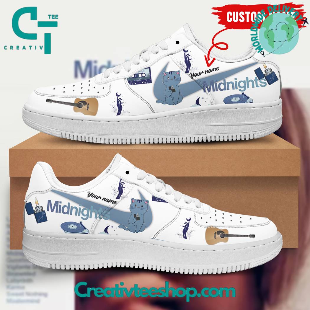 JWFancy Taylor Swift The Eras Tour Midnights Air Low-Top Sneakers Shoes For Men And Women