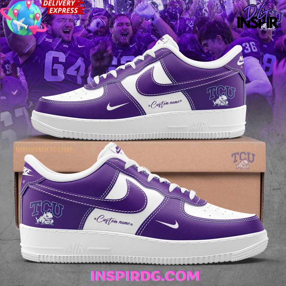 JWFancy TCU Football Air Low-Top Sneakers Shoes For Men And Women
