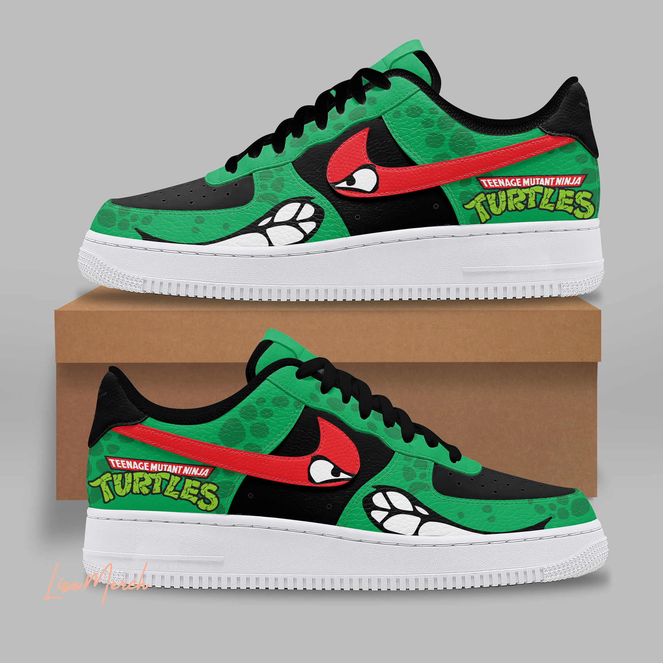 JWFancy Teenage Mutant Ninja Turtles Air Low-Top Sneakers Shoes For Men And Women