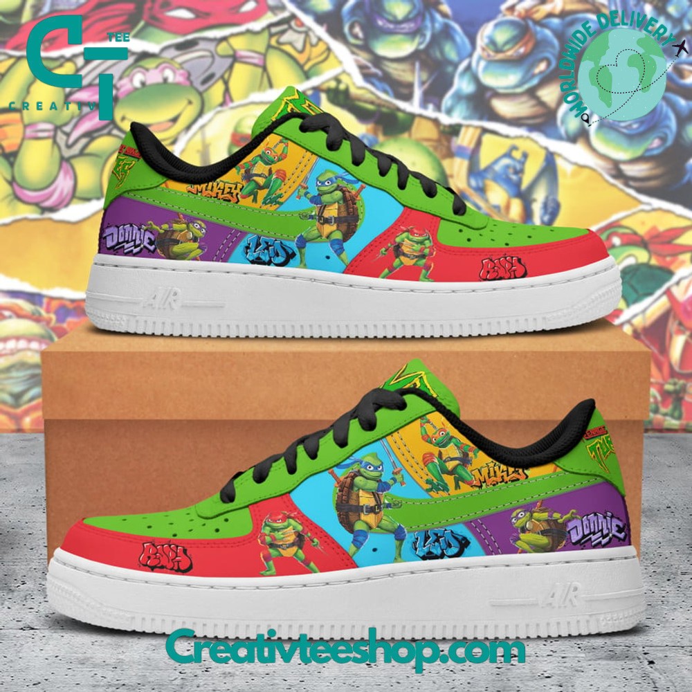 JWFancy Teenage Mutant Ninja Turtles Graffiti Air Low-Top Sneakers Shoes For Men And Women