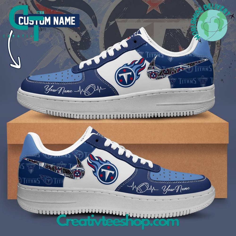 JWFancy Tennessee Titans Air Low-Top Sneakers Shoes For Men And Women