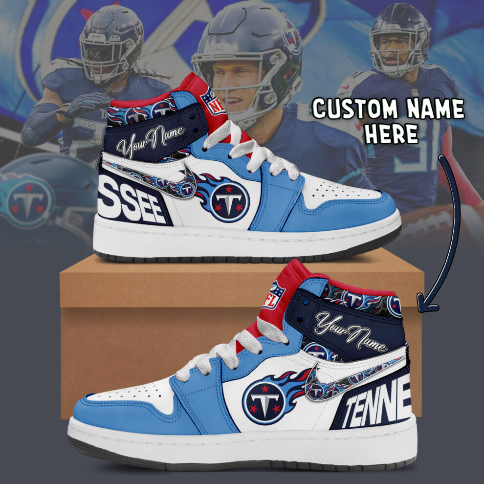 JWFancy Tennessee Titans AJ1 High Sneakers Shoes For Men And Women