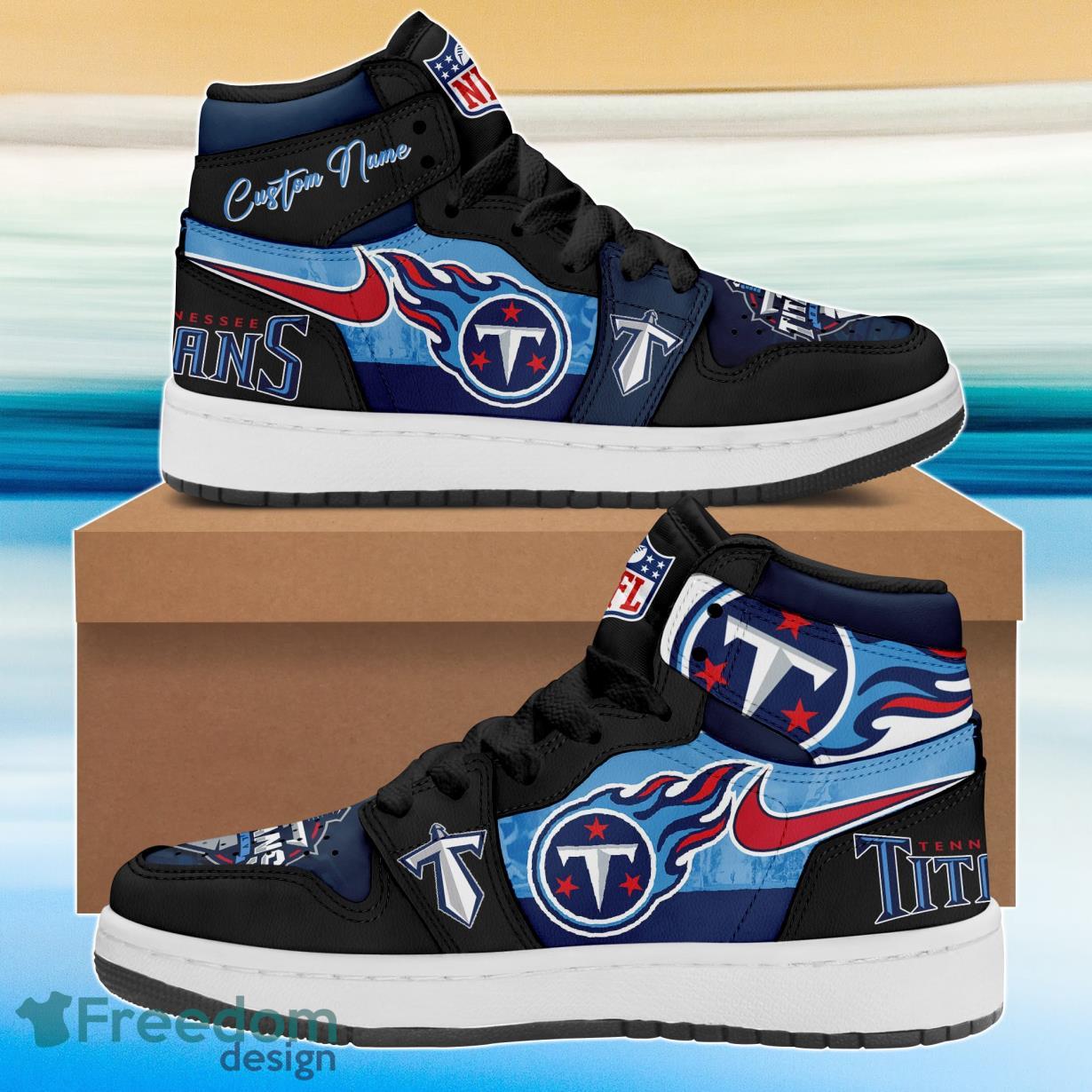 JWFancy Tennessee Titans AJ1 High Sneakers Shoes For Men And Women