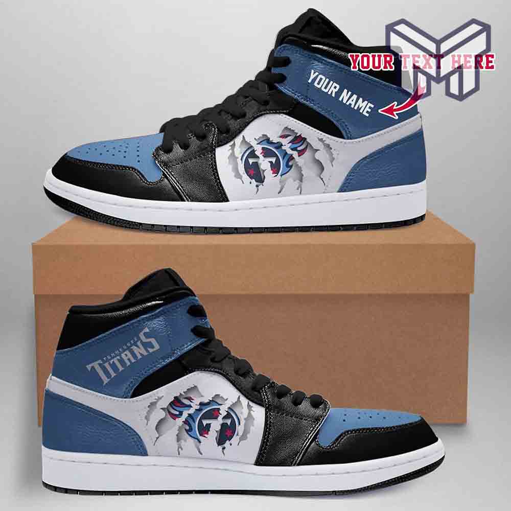 JWFancy Tennessee Titans AJ1 High Sneakers Shoes For Men And Women