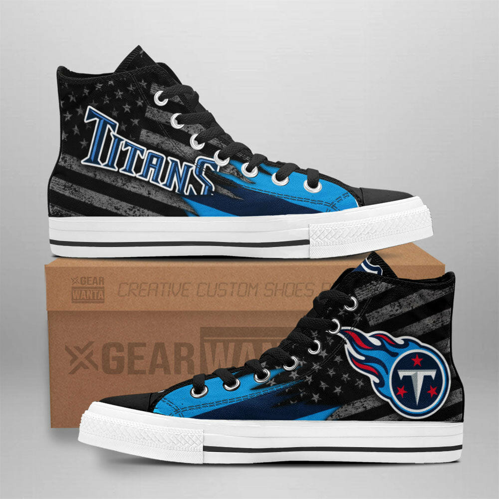 JWFancy Tennessee Titans High Top Canvas Sneakers Shoes For Men And Women