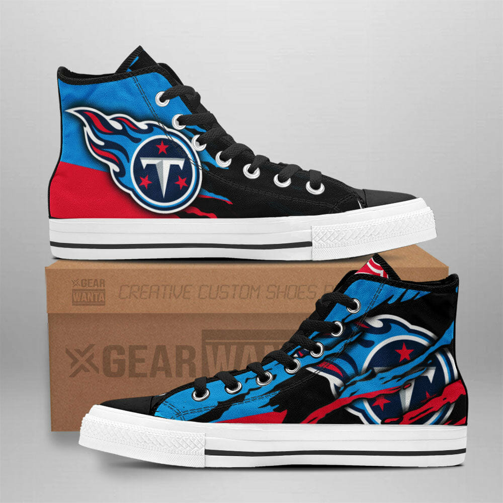 JWFancy Tennessee Titans High Top Canvas Sneakers Shoes For Men And Women