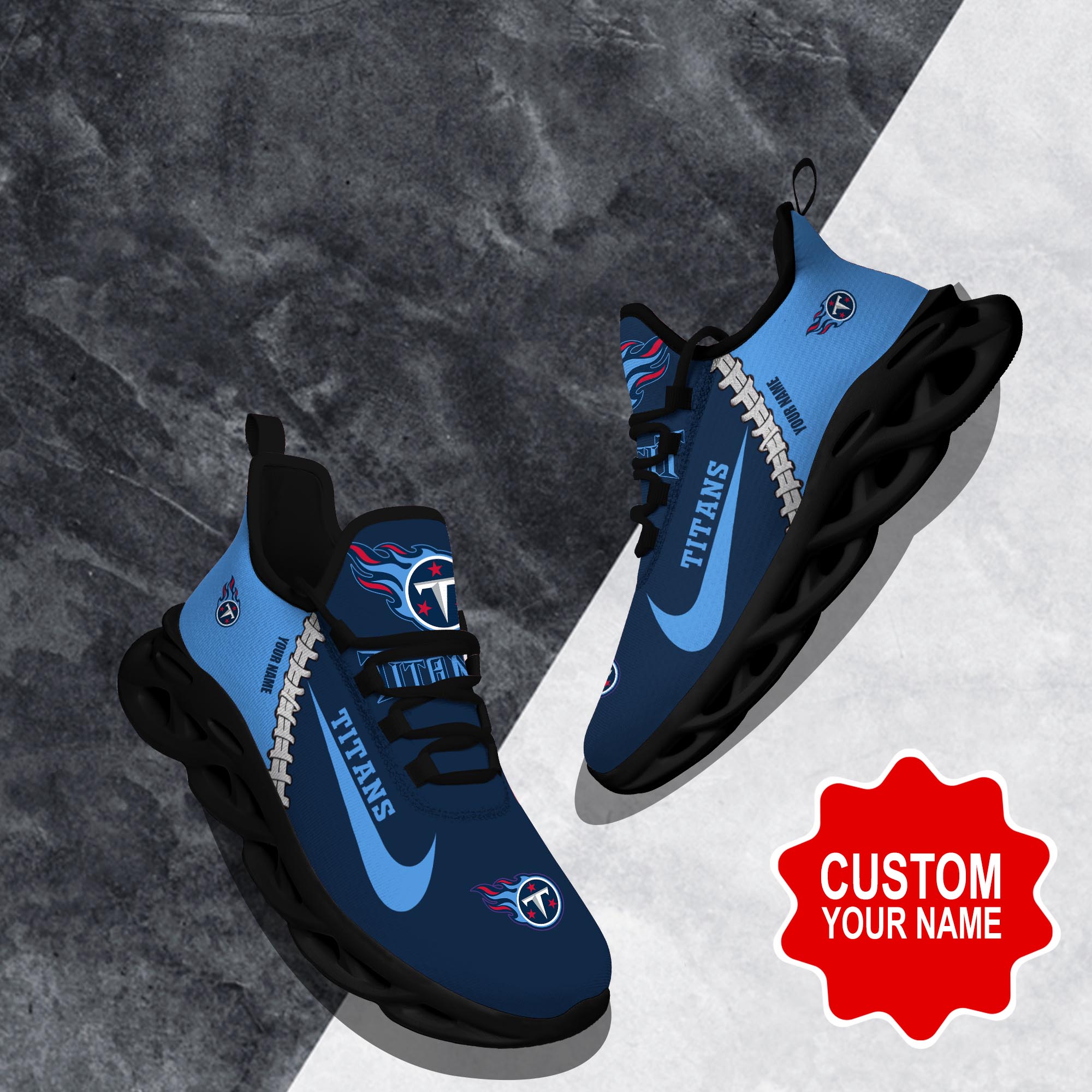 JWFancy Tennessee Titans Max Soul Shoes Sneakers For Men And Women
